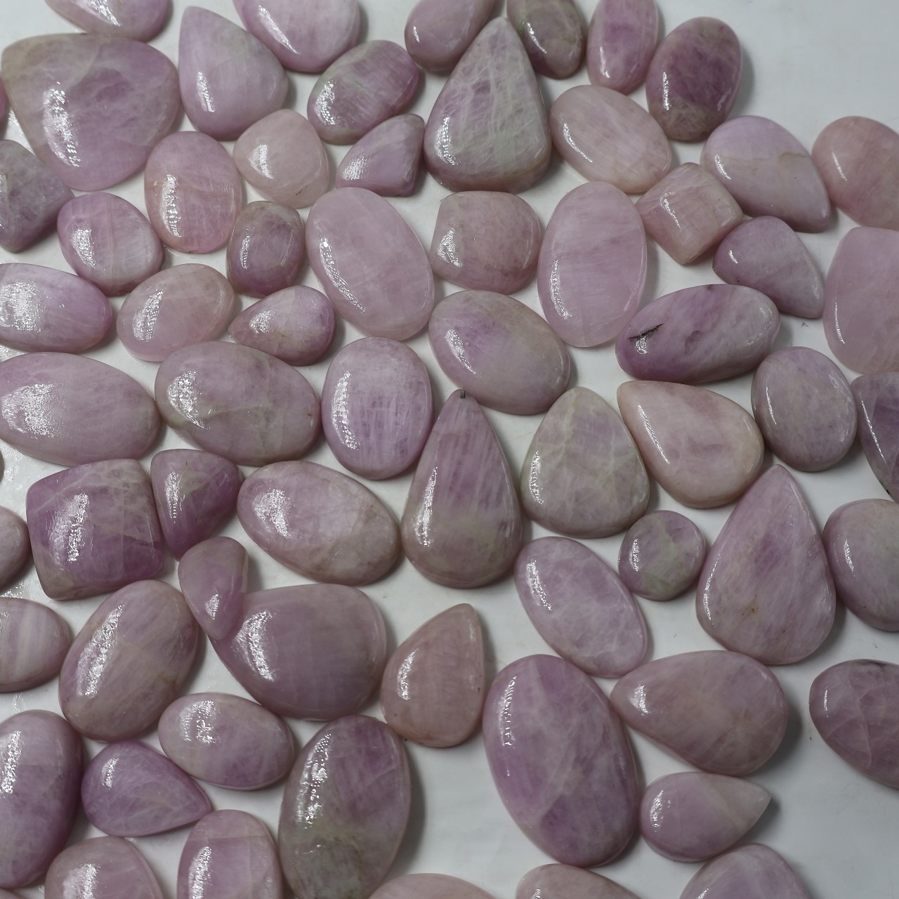 Natural Pink Kunzite  Mix Shape Gemstone (Cabochon )