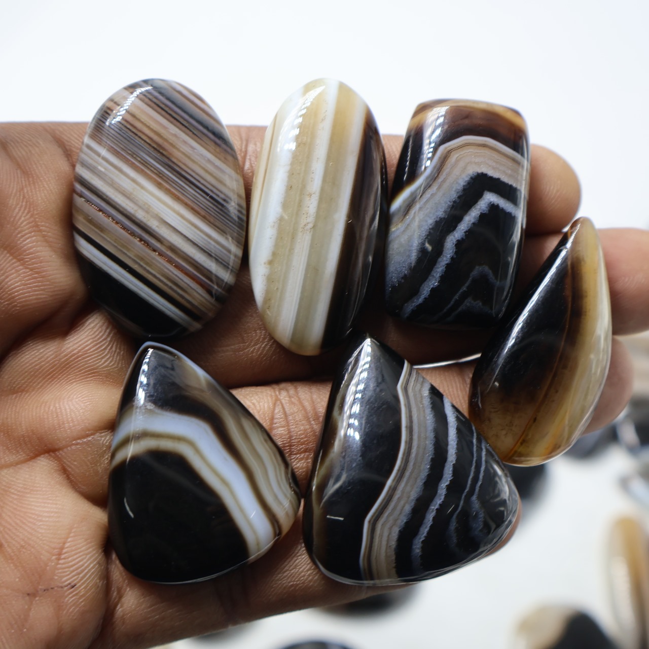 Natural Sulemani Hakik Mix Shape Gemstone (Cabochon )