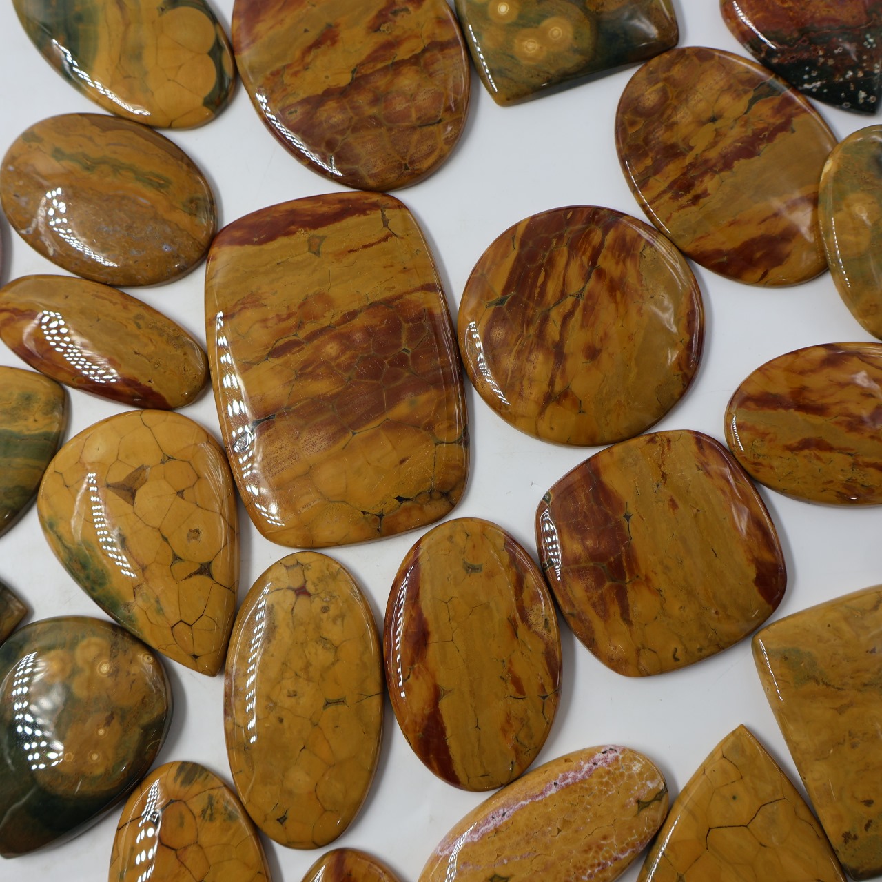 Natural Ocean Jasper Druzy Mix Shape Gemstone (Cabochon )