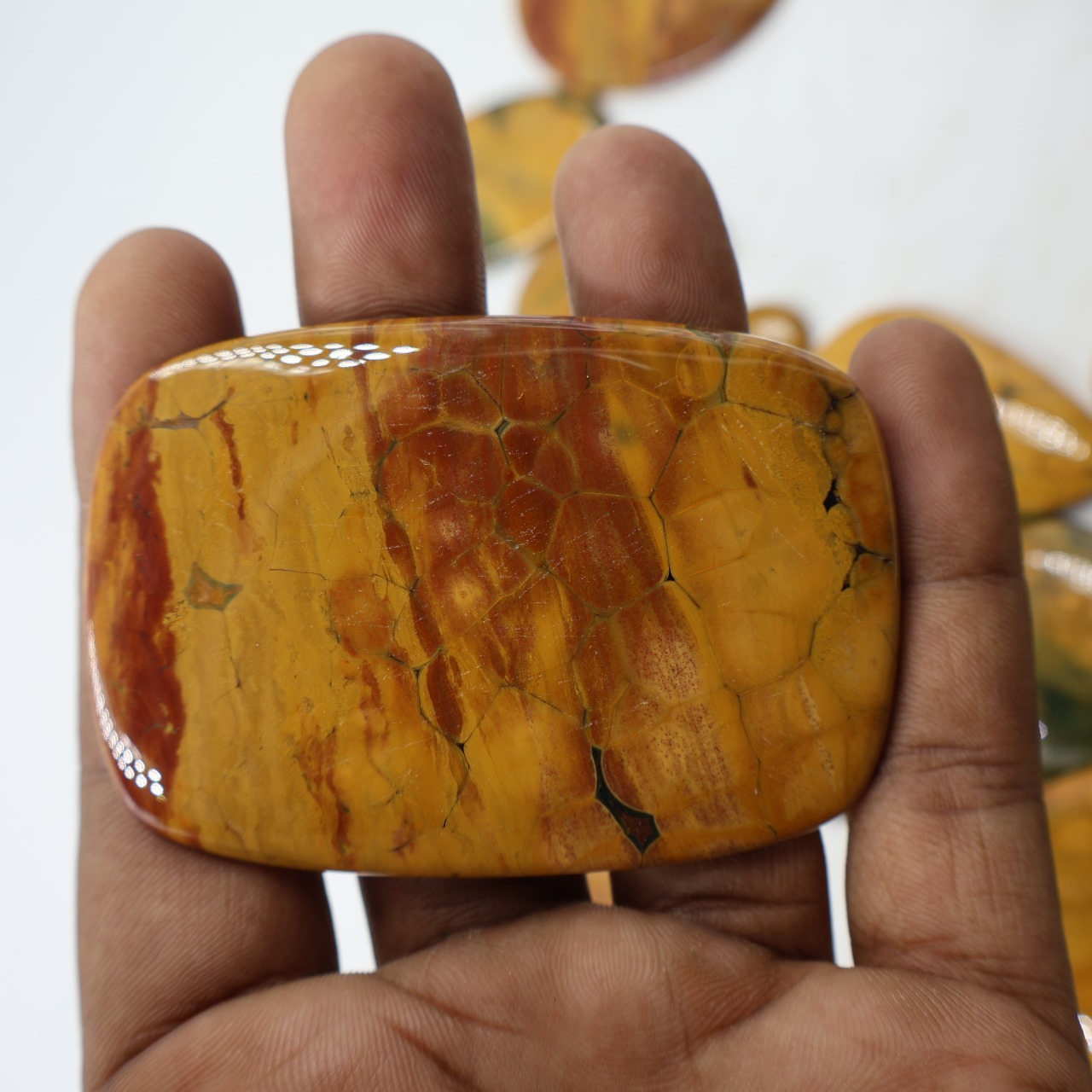 Natural Ocean Jasper Druzy Mix Shape Gemstone (Cabochon )