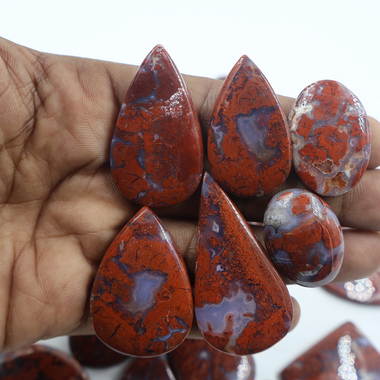 Natural Poppy Jasper Mix Shape Gemstone (Cabochon )