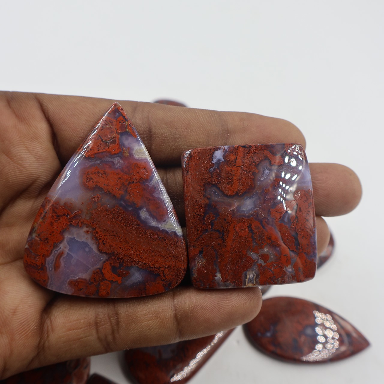 Natural Poppy Jasper  Mix Shape Gemstone (Cabochon )