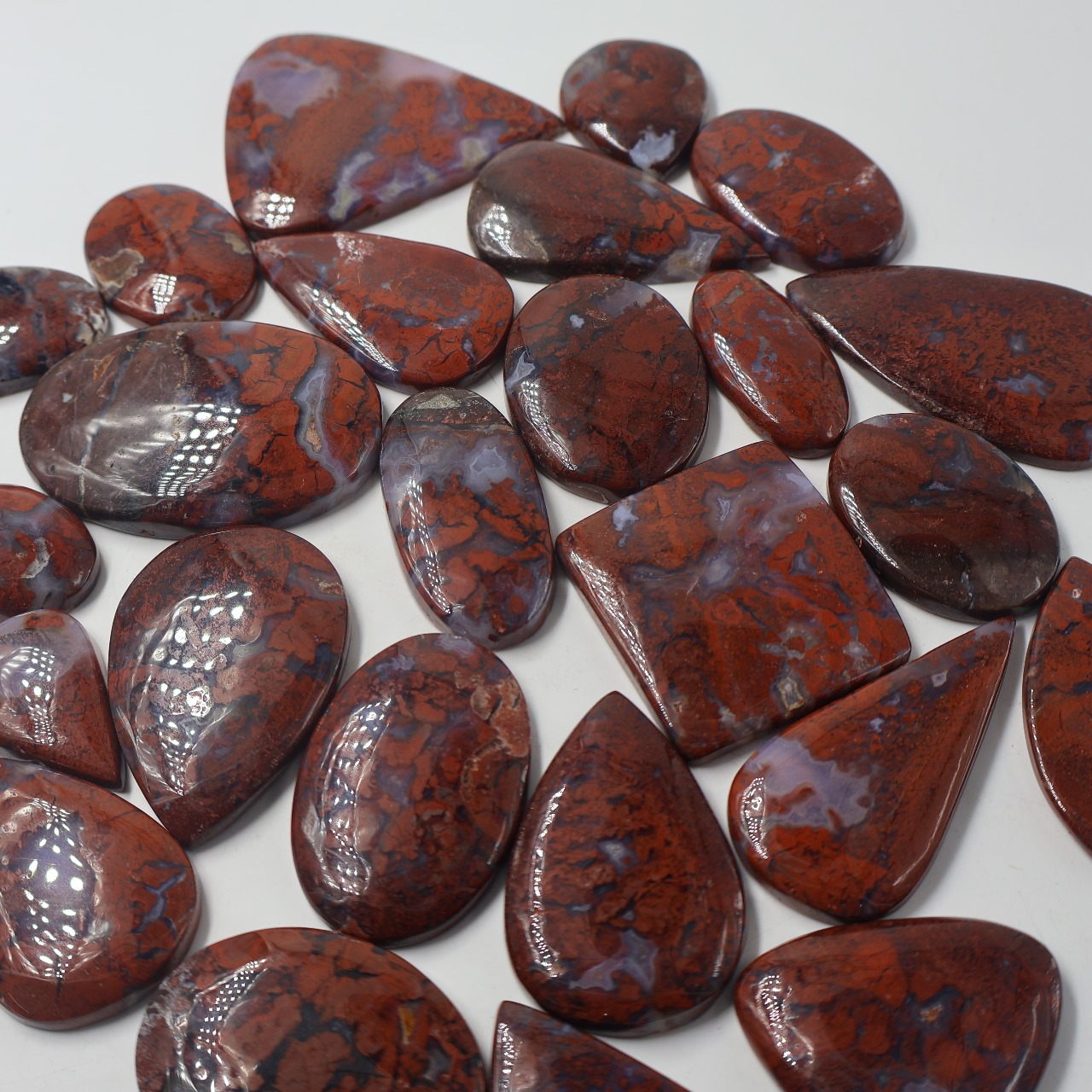 Natural Poppy Jasper  Mix Shape Gemstone (Cabochon )
