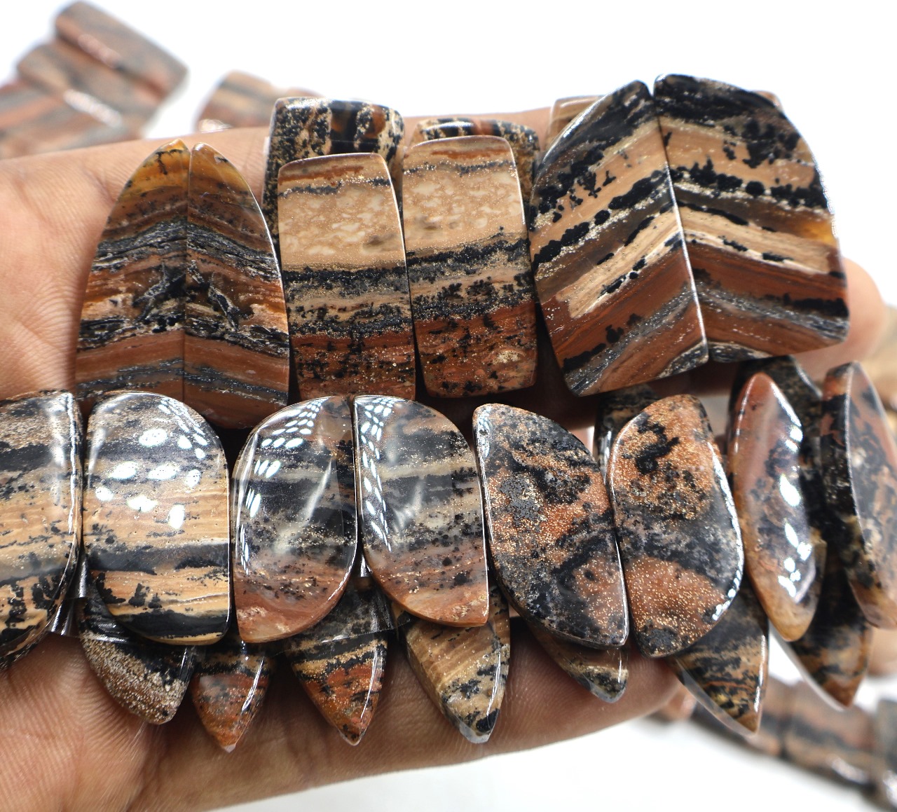Natural Honey Dendrite Pair Gemstone Mix Shape Wholesale lot