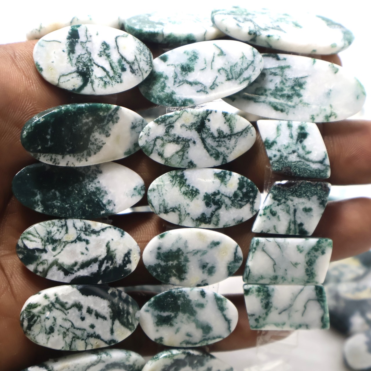 Natural Tree Agate Pair Gemstone Mix Shape Wholesale lot
