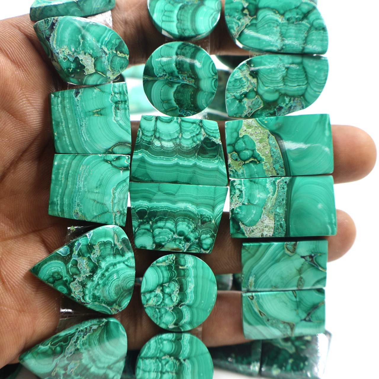 Natural Malachite Pair Gemstone Mix Shape Wholesale lot
