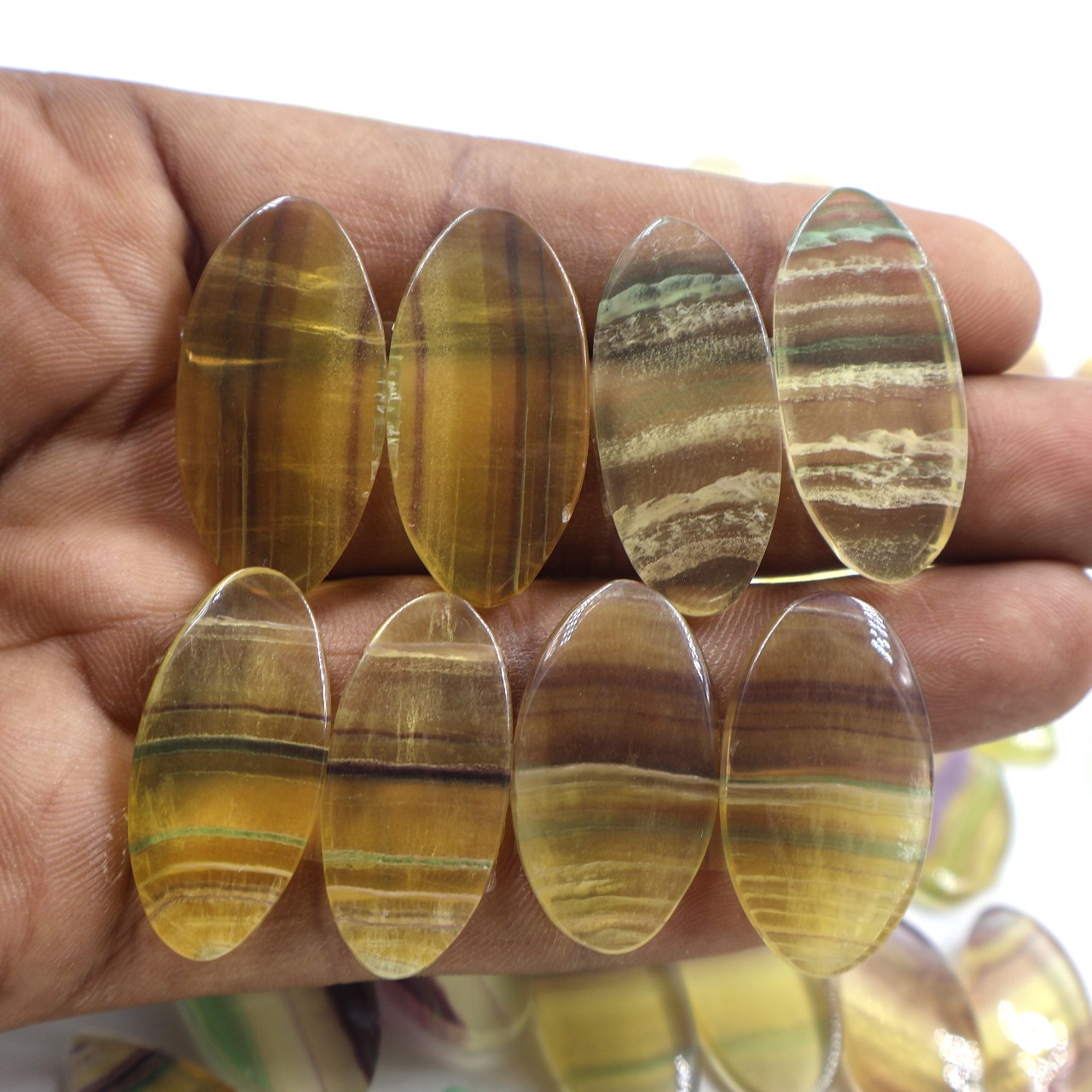 Natural Fluorite pair  Gemstone Mix Shape Wholesale lot