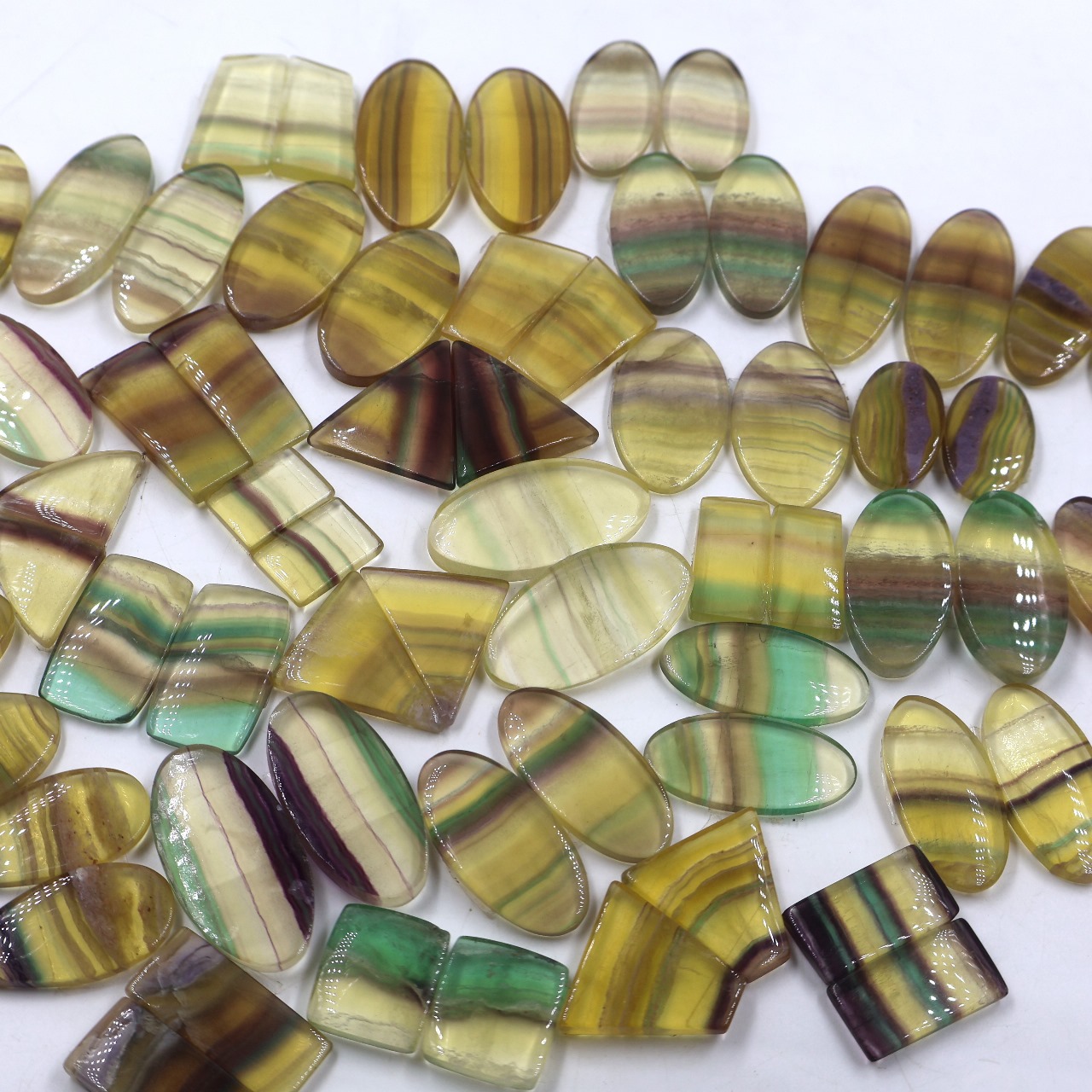 Natural Fluorite pair  Gemstone Mix Shape Wholesale lot