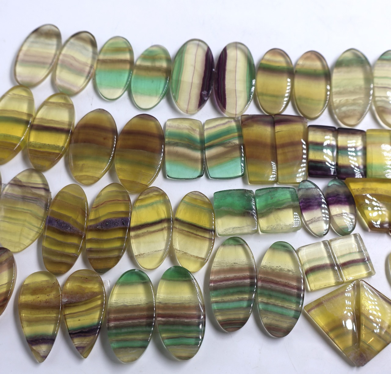 Natural Fluorite pair  Gemstone Mix Shape Wholesale lot