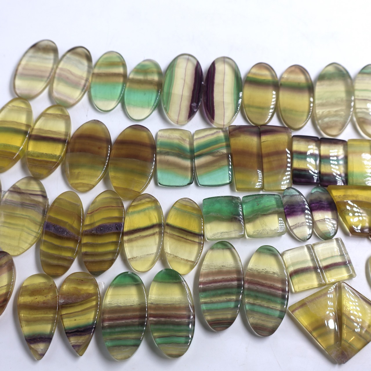 Natural Fluorite pair  Gemstone Mix Shape Wholesale lot