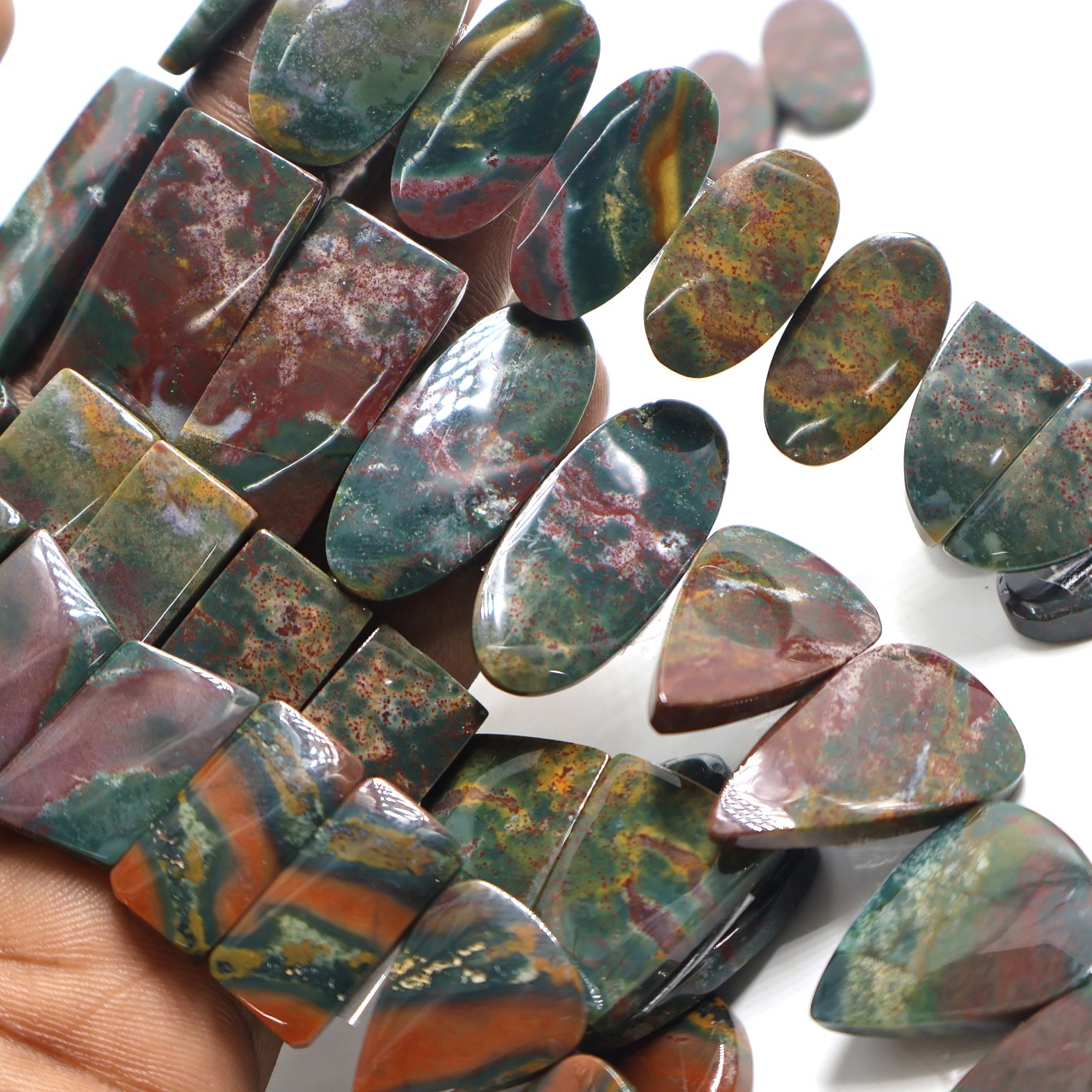 Natural Bloodstone Pair Gemstone Mix Shape Wholesale lot