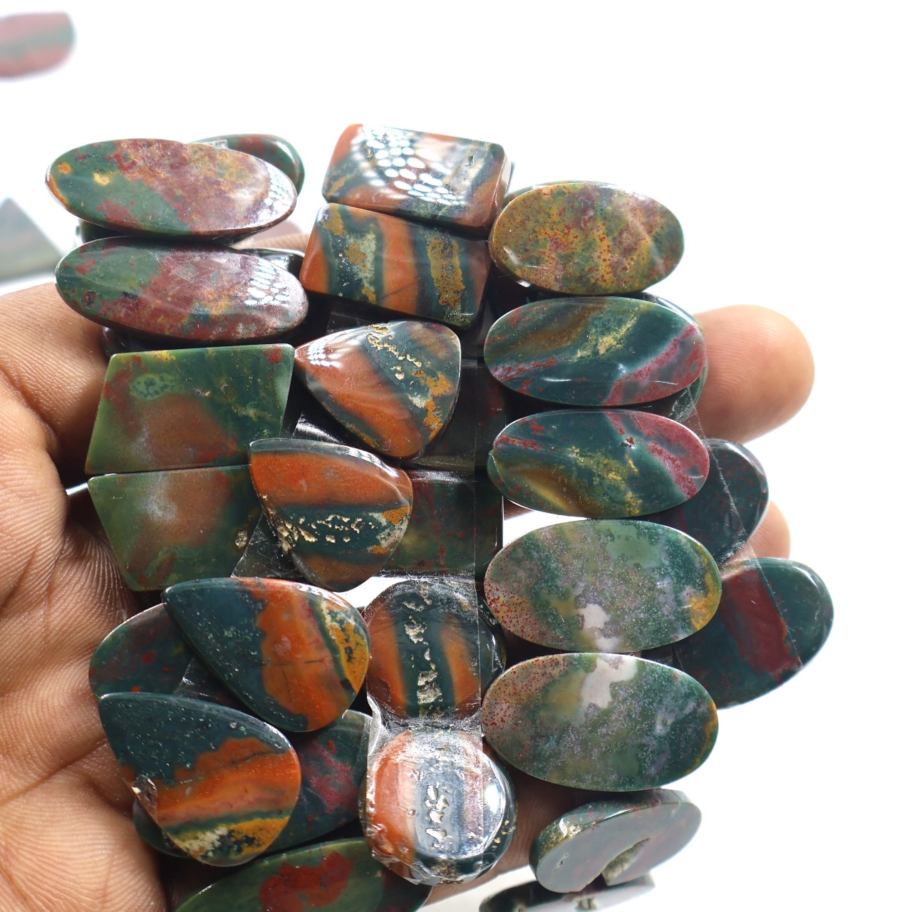 Natural Bloodstone Pair Gemstone Mix Shape Wholesale lot