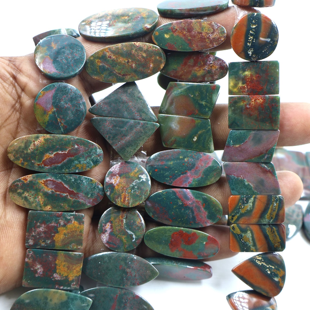 Natural Bloodstone Pair Gemstone Mix Shape Wholesale lot