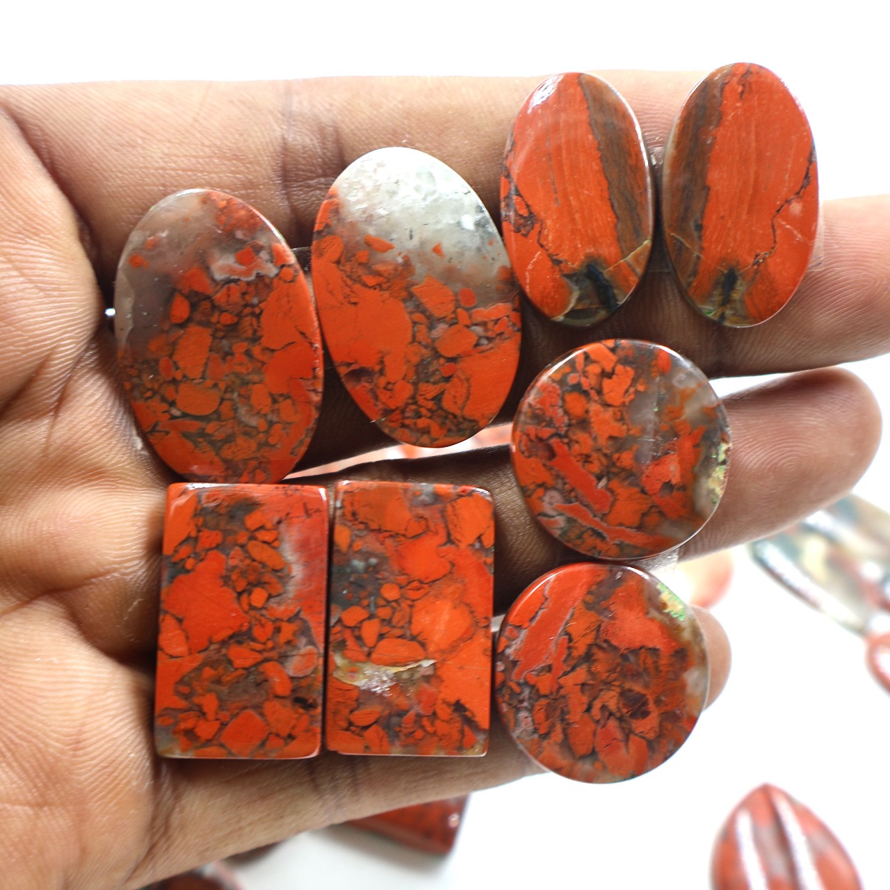 Natural African Bloodstone Pair Gemstone Mix Shape Wholesale lot