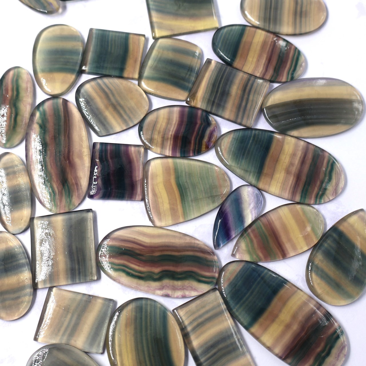 Natural Rainbow Fluorite Gemstone Mix Shape Wholesale lot