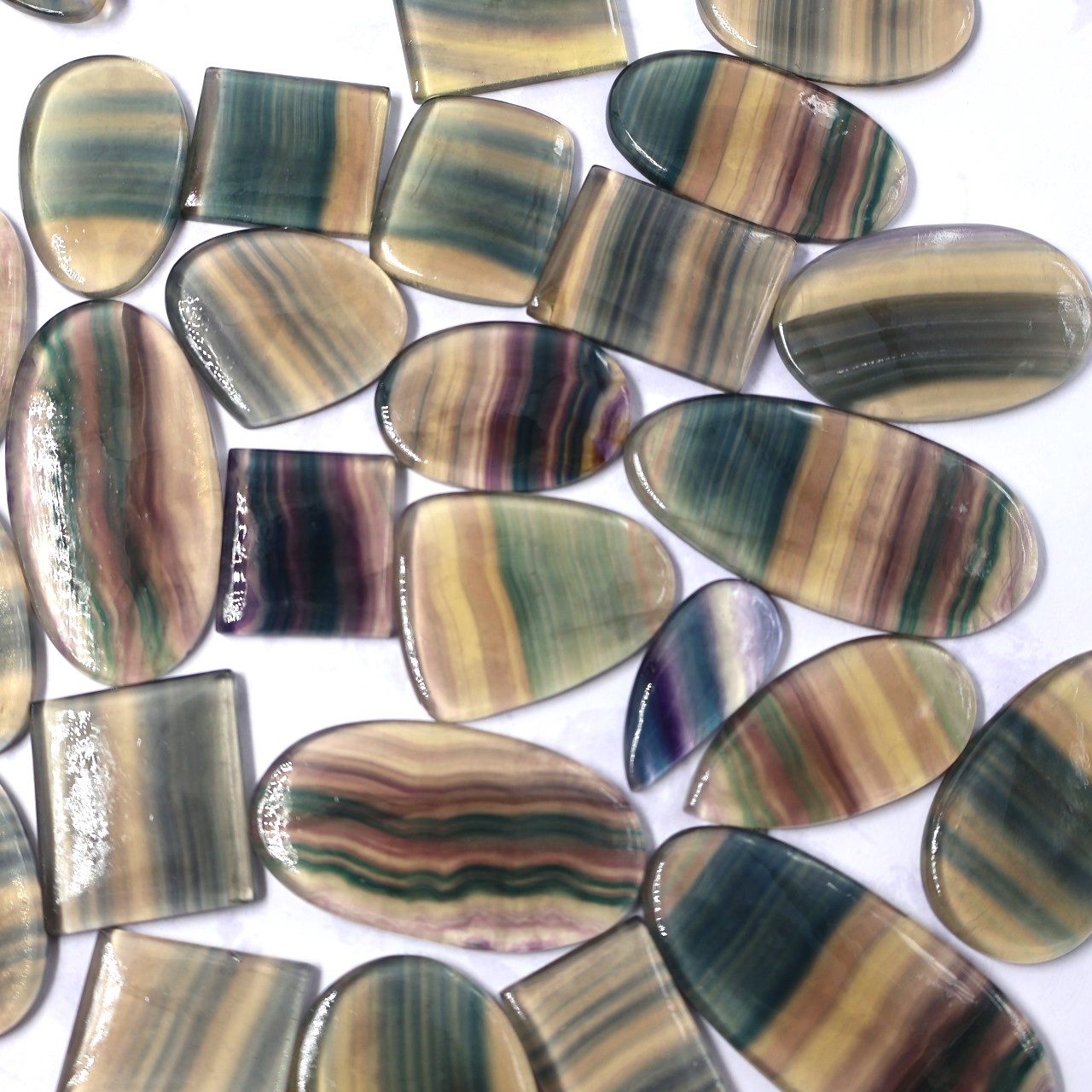 Natural Rainbow Fluorite Gemstone Mix Shape Wholesale lot