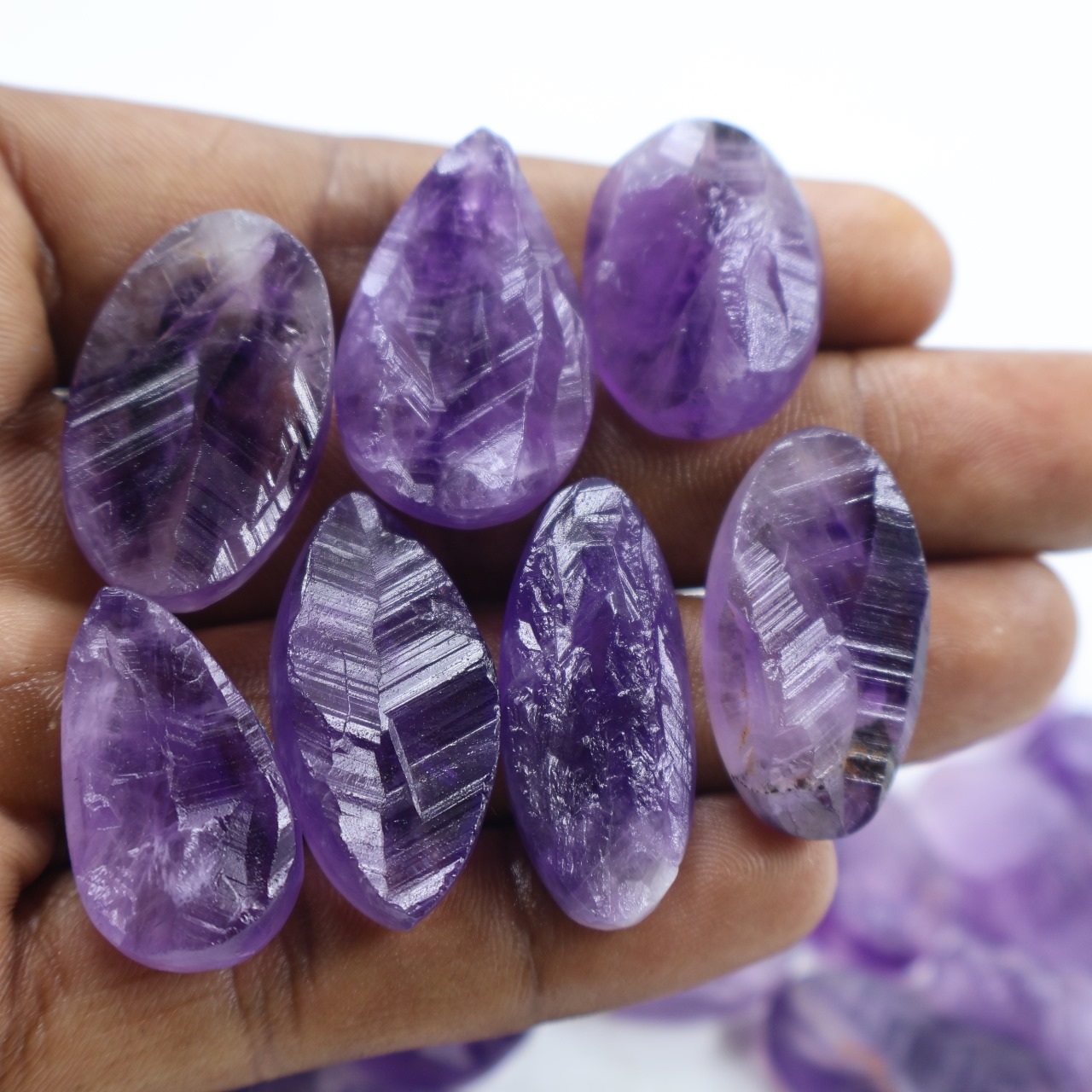 Natural Amethyst druzy Mix Shape Gemstone (Cabochon )