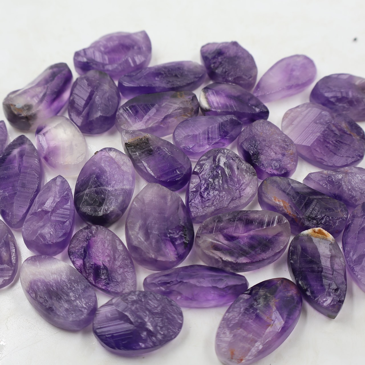 Natural Amethyst druzy Mix Shape Gemstone (Cabochon )