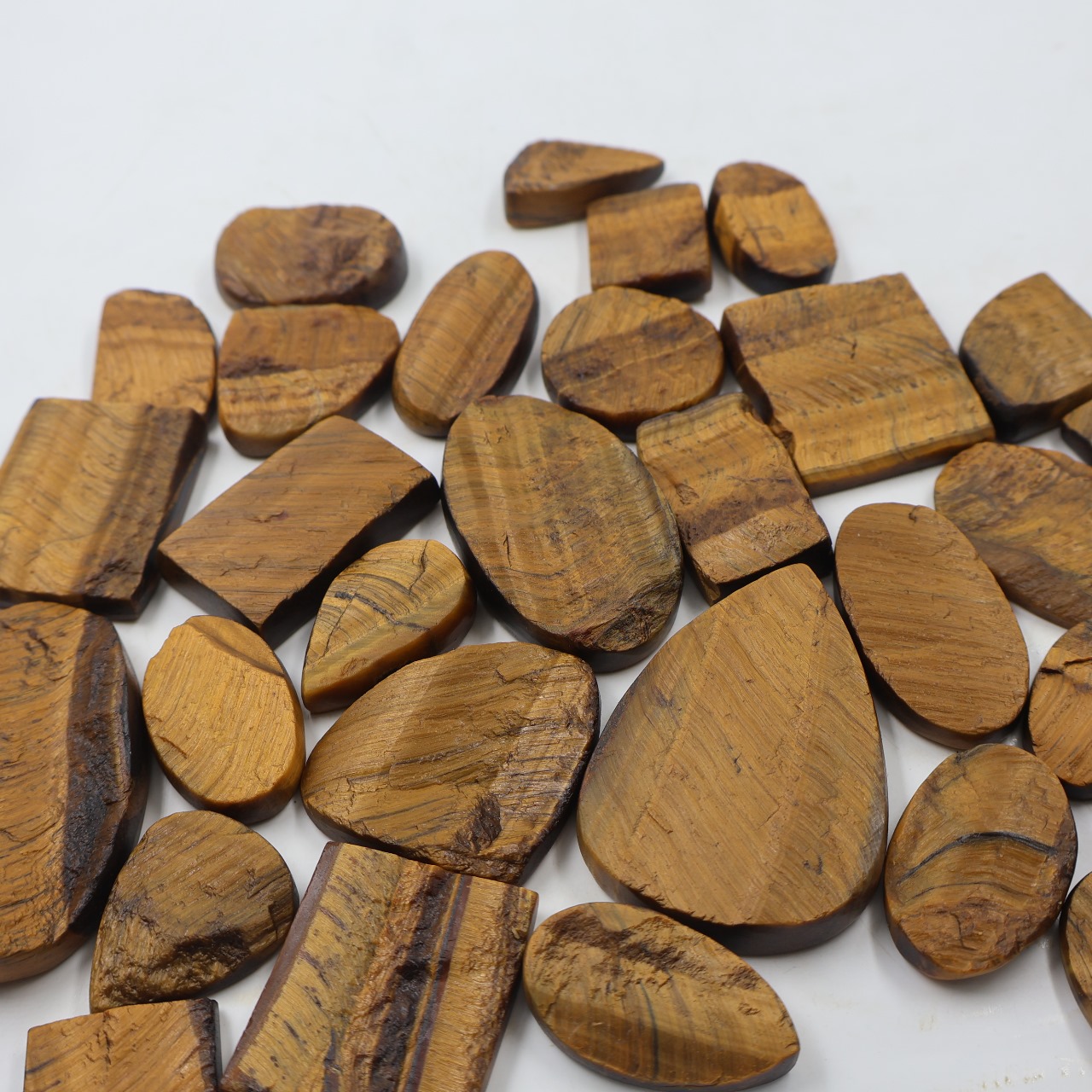 Natural Tiger eye druzy Mix Shape Gemstone (Cabochon )