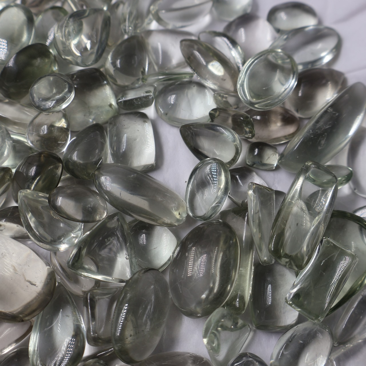 Natural Green Amethyst Mix Shape Gemstone (Cabochon )