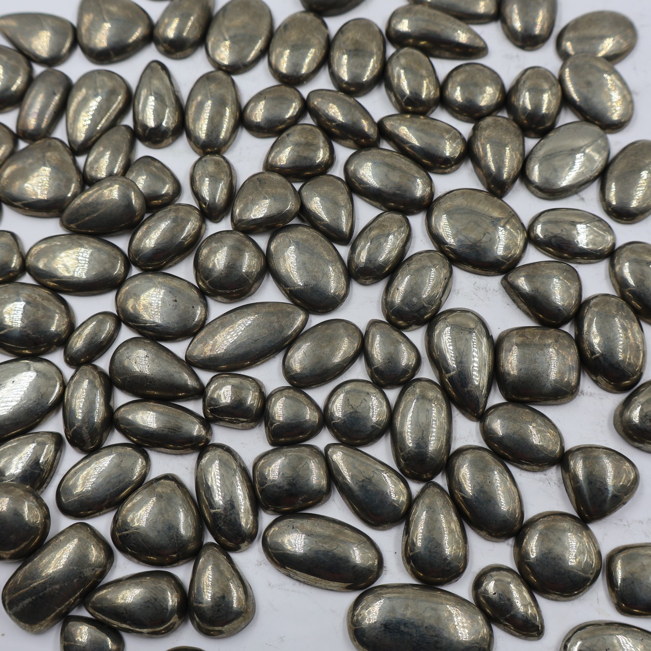 Natural Pyrite Mix Shape Gemstone (Cabochon )