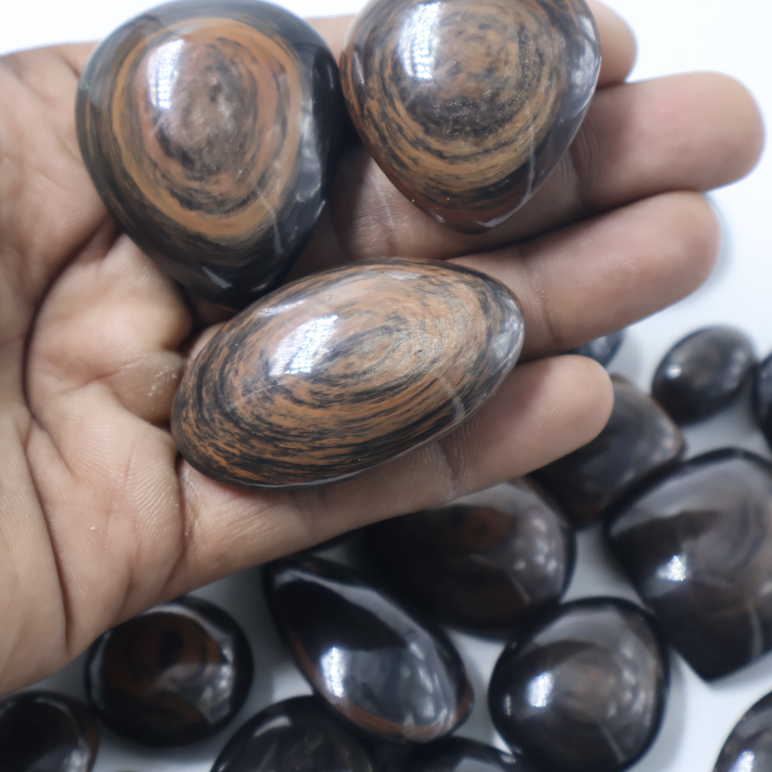 Natural Copper Obsidian  Gemstone Mix Shape Wholesale lot