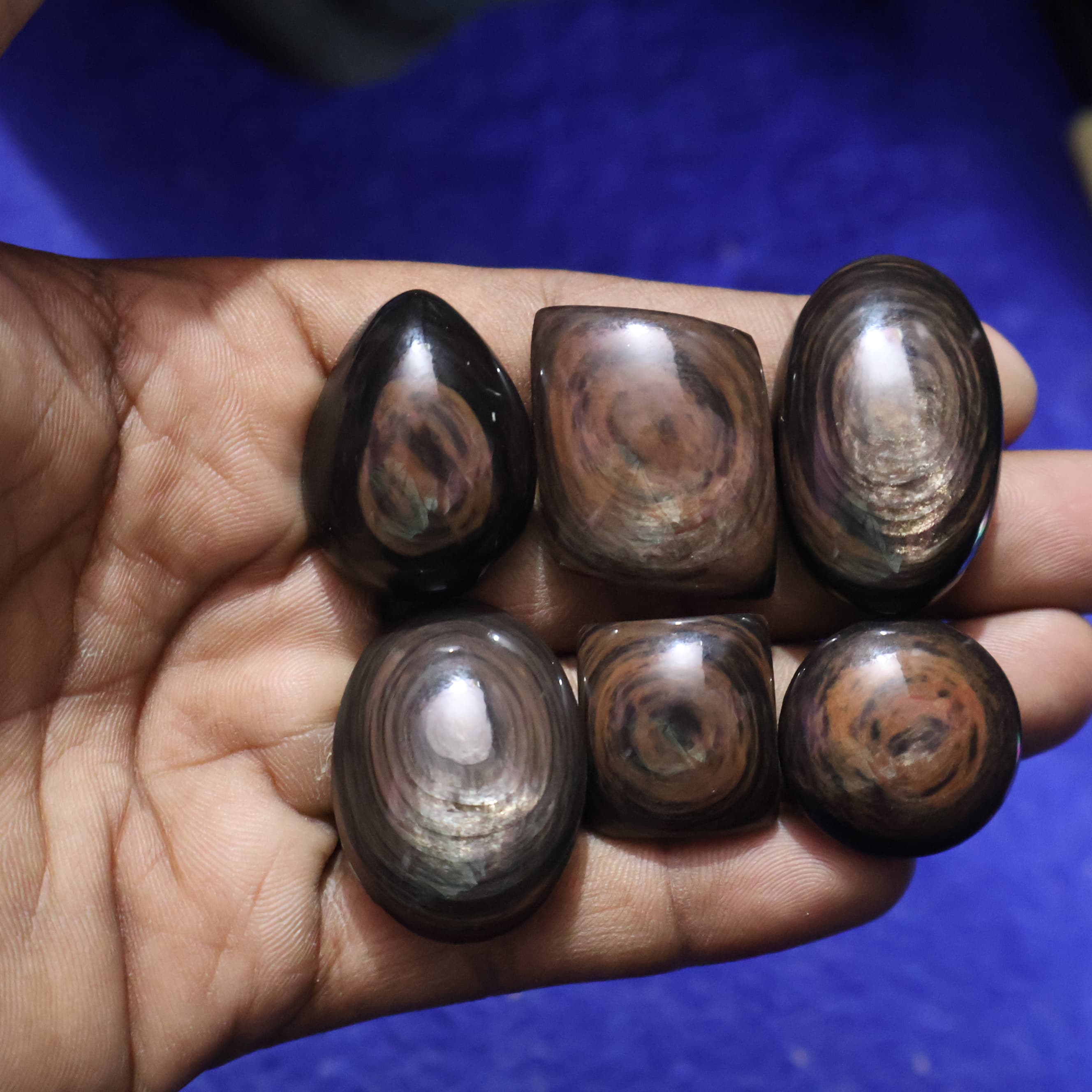 Natural Copper Obsidian  Gemstone Mix Shape Wholesale lot