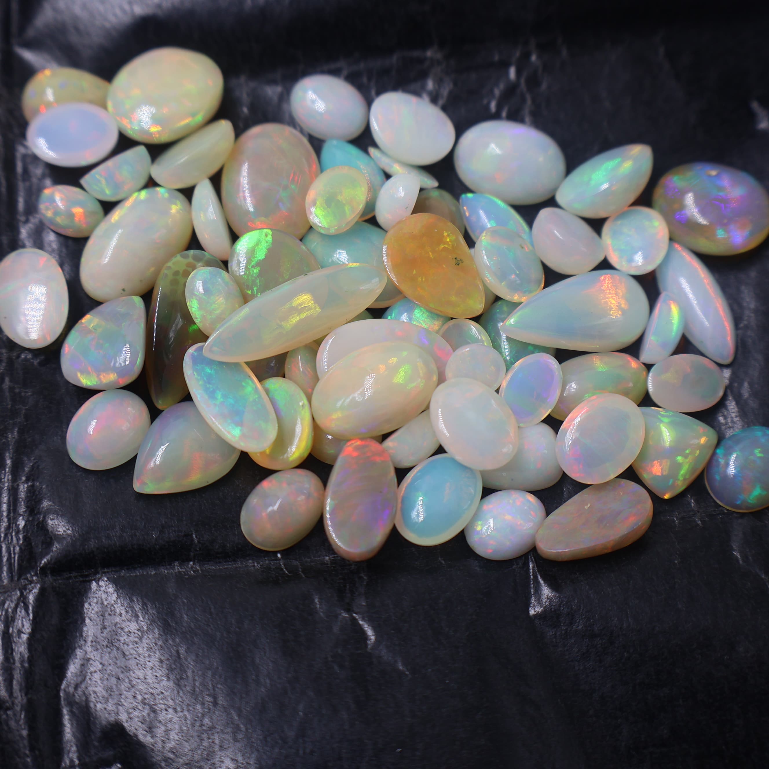 Natural Ethopian Opal Mix Shape -Size Gemstone (Cabochon ) Opal 