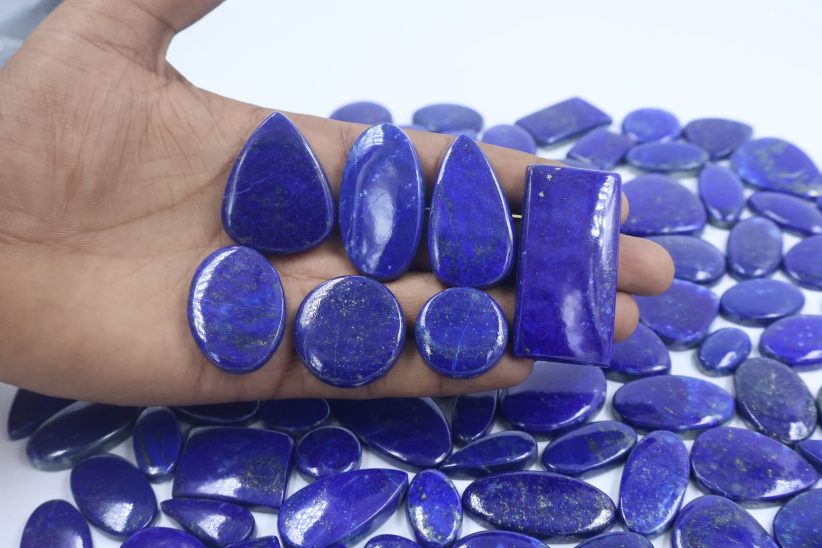 Natural Blue Lapis Lazuli  Mix Shape -Size Gemstone (Cabochon ) Lapis Lazuli