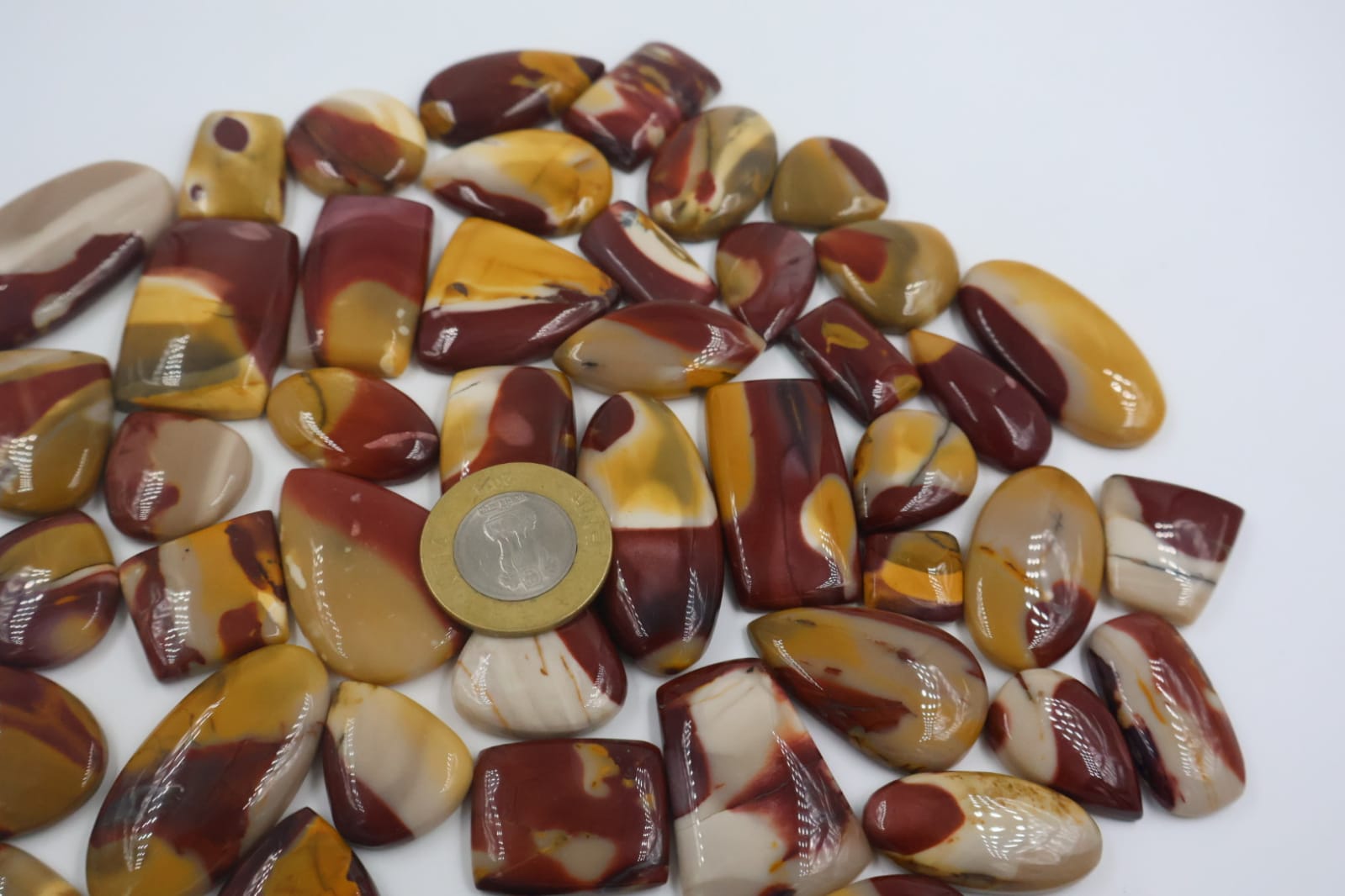 Natural Mookite Jasper Mix Shape -Size Gemstone (Cabochon ) Mookite Jasper 