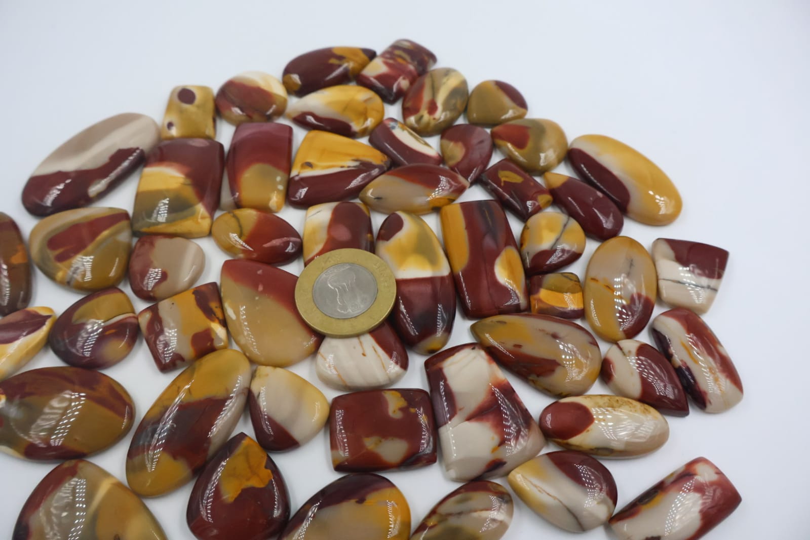 Natural Mookite Jasper Mix Shape -Size Gemstone (Cabochon ) Mookite Jasper 