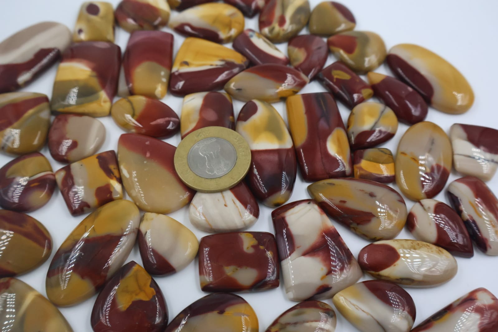 Natural Mookite Jasper Mix Shape -Size Gemstone (Cabochon ) Mookite Jasper 