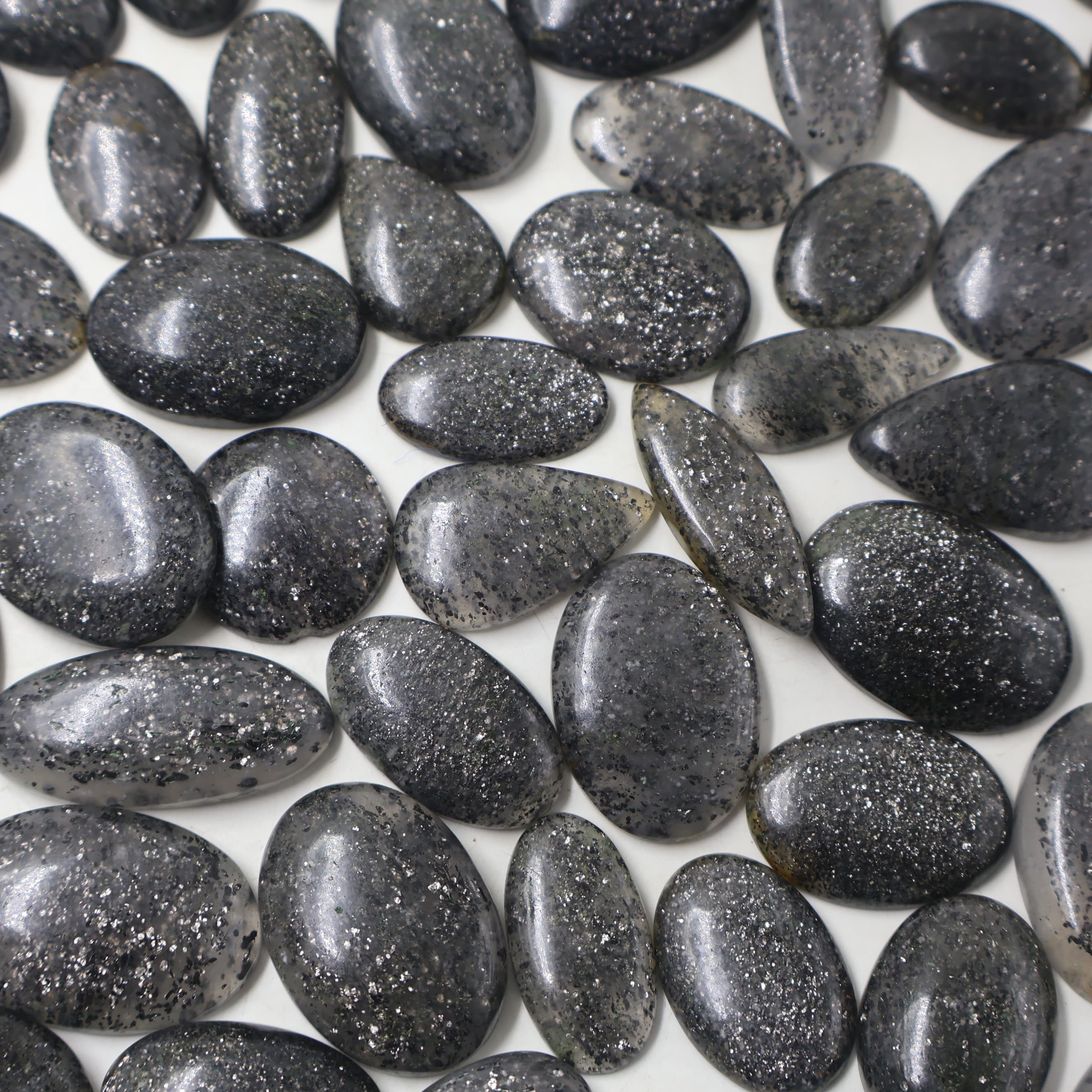 Natural Black Sunstone  Mix Shape -Size Gemstone (Cabochon ) Black Sunstone