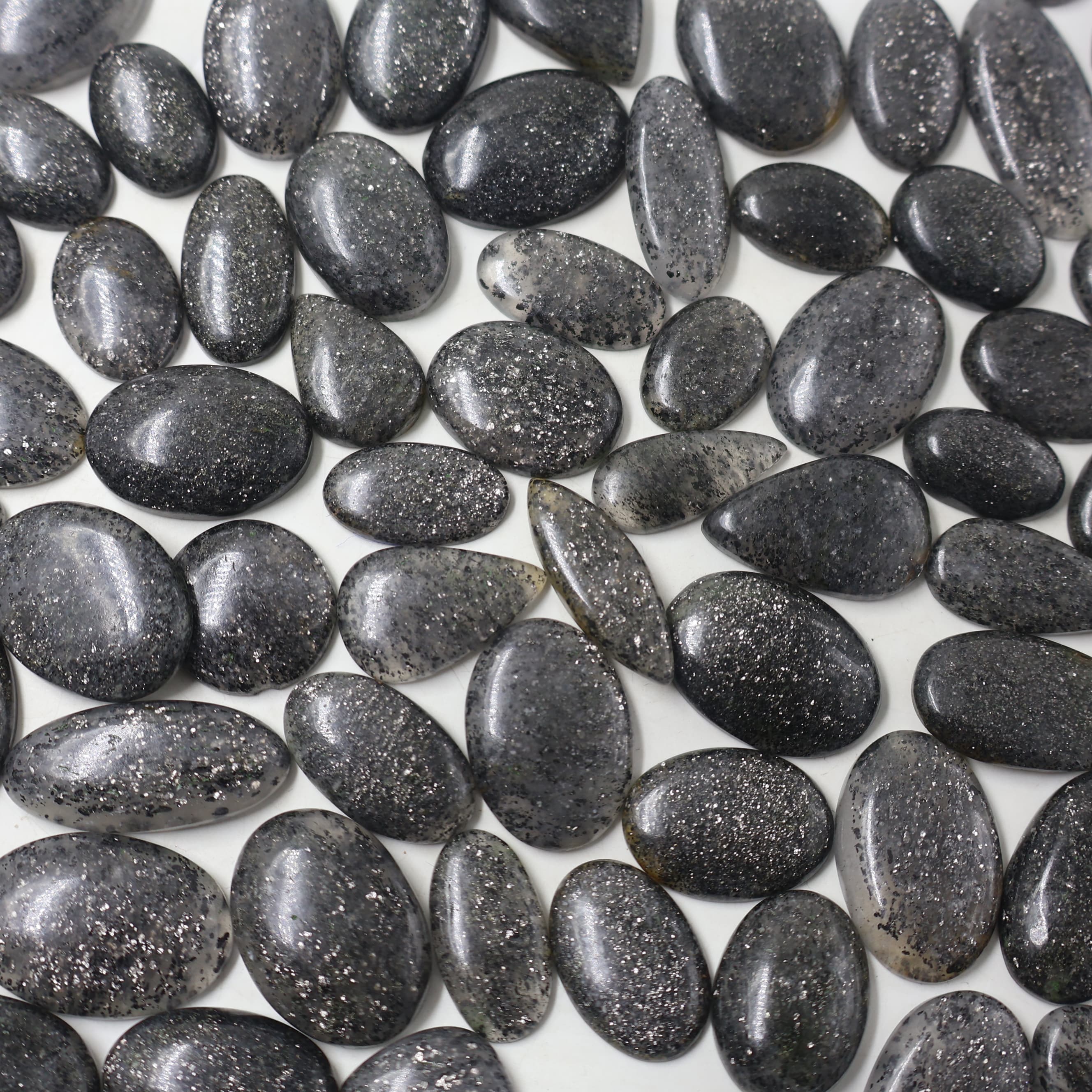 Natural Black Sunstone  Mix Shape -Size Gemstone (Cabochon ) Black Sunstone