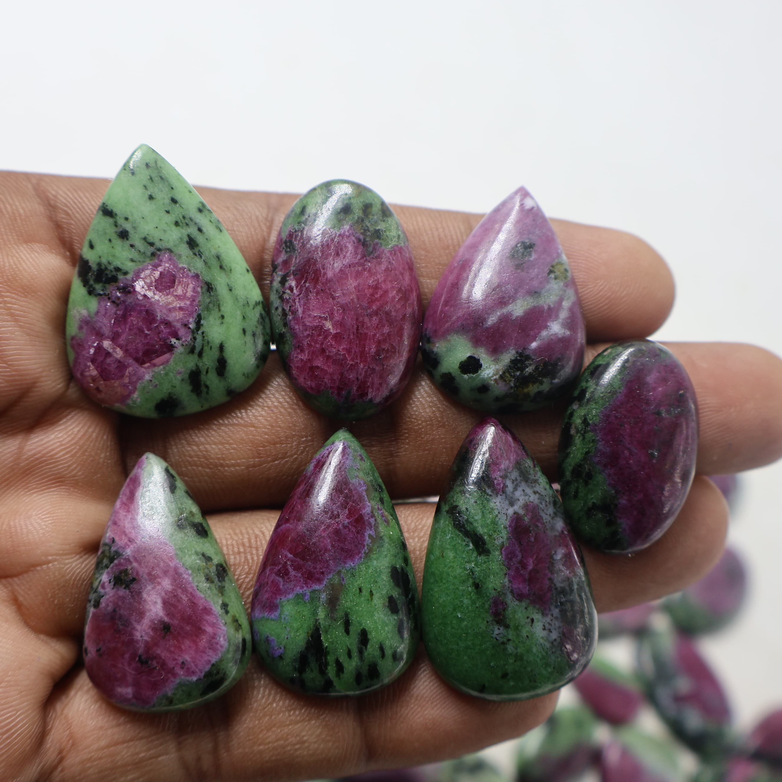 Natural Ruby Zoisite Mix Shape -Size Gemstone (Cabochon ) Ruby Zoisite 