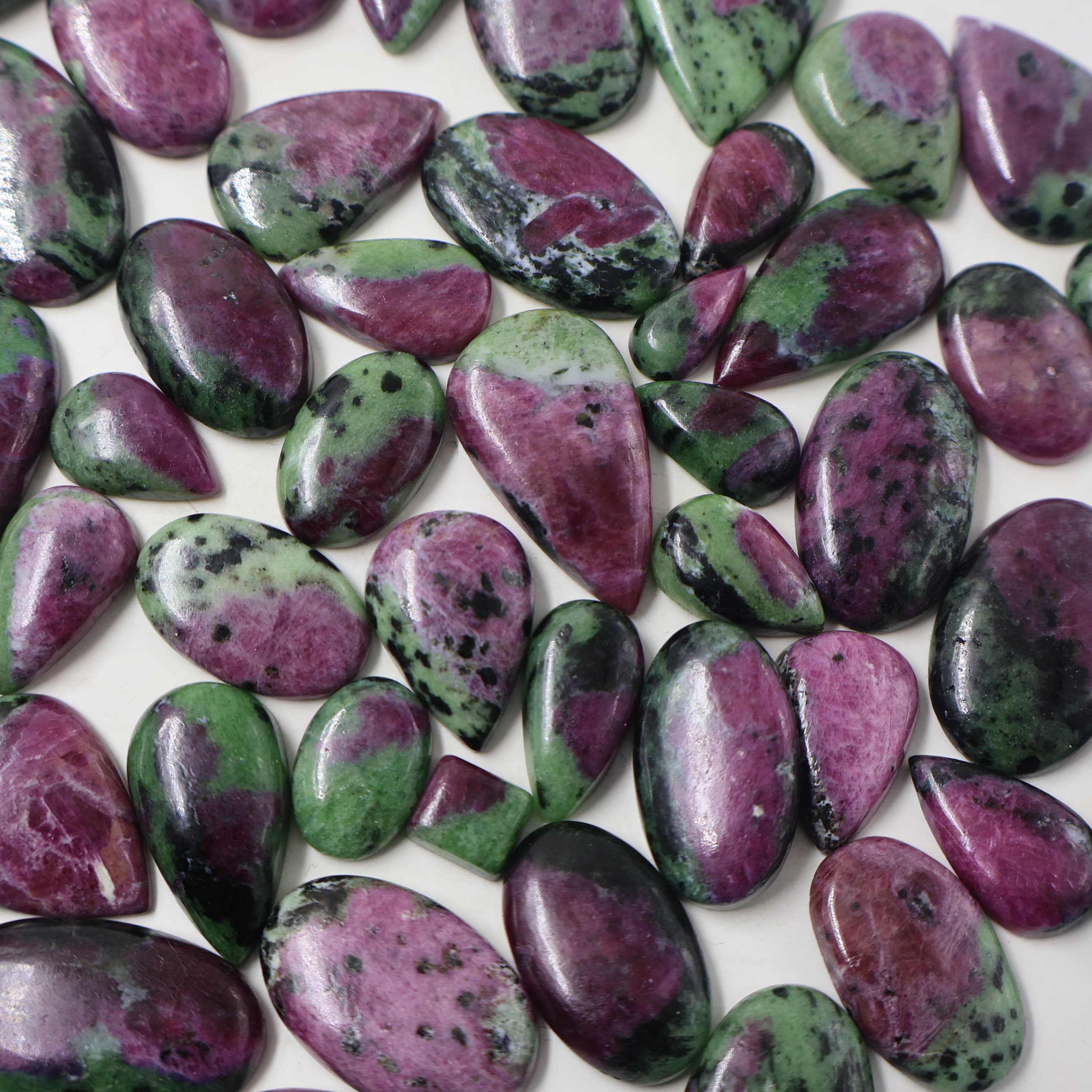 Natural Ruby Zoisite Mix Shape -Size Gemstone (Cabochon ) Ruby Zoisite 