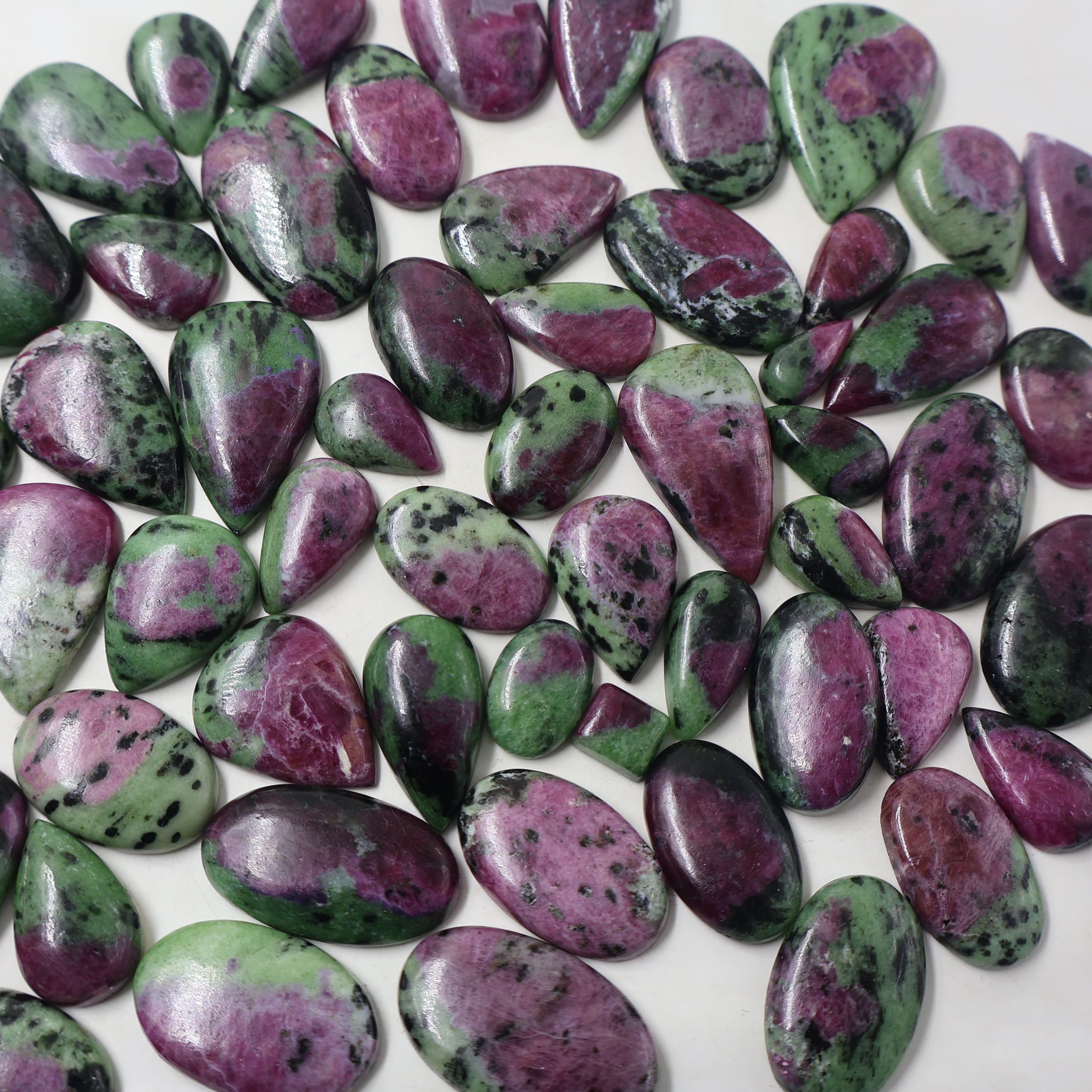 Natural Ruby Zoisite Mix Shape -Size Gemstone (Cabochon ) Ruby Zoisite 