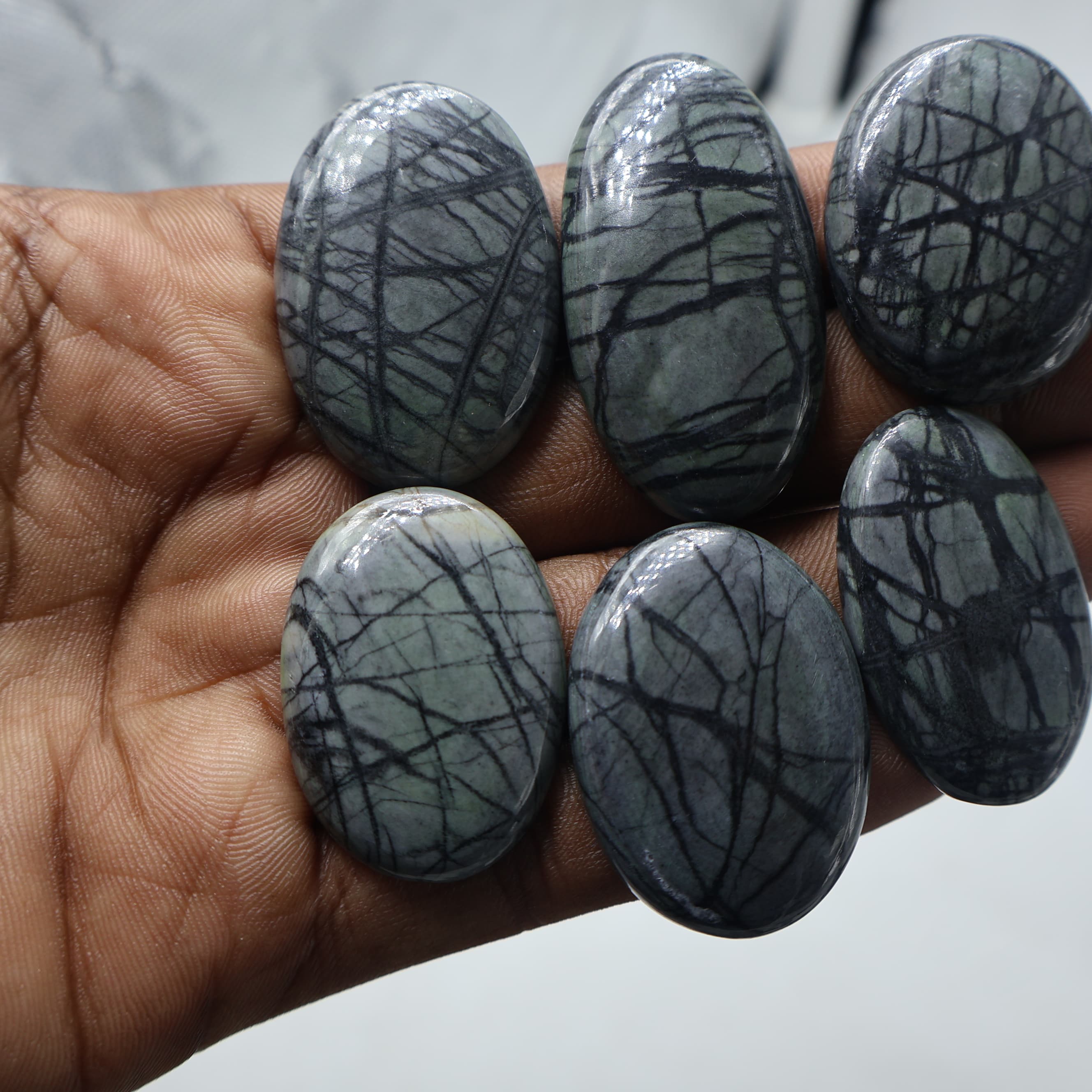 Natural  Picasso Jasper Mix Shape -Size Gemstone (Cabochon )  Picasso Jasper