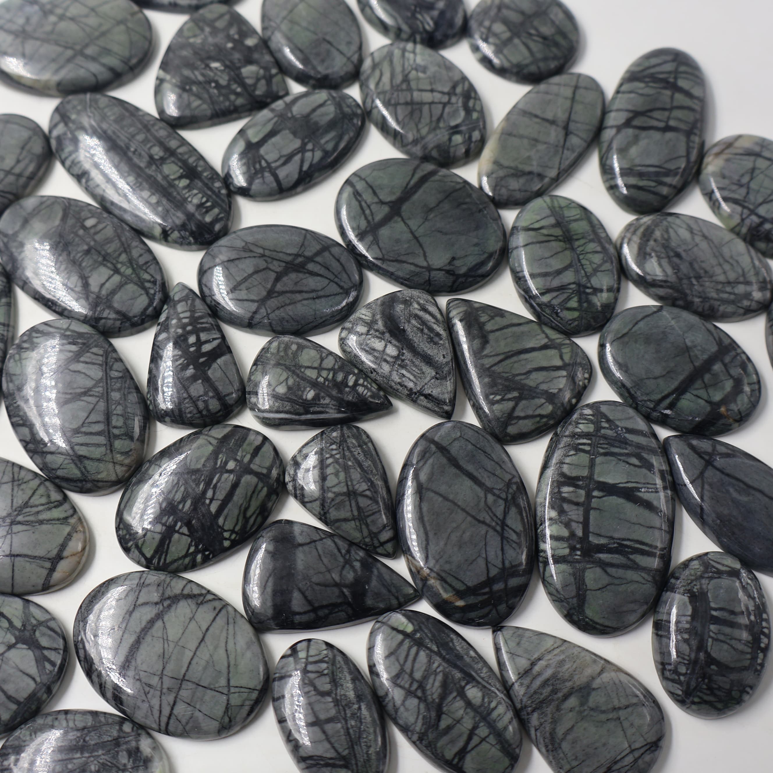 Natural  Picasso Jasper Mix Shape -Size Gemstone (Cabochon )  Picasso Jasper