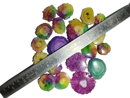 Solar Quartz Slice Cabochon (Natural-Dyed)