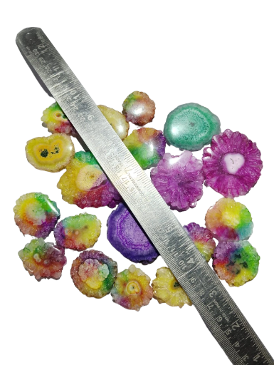 Solar Quartz Slice Cabochon (Natural-Dyed)