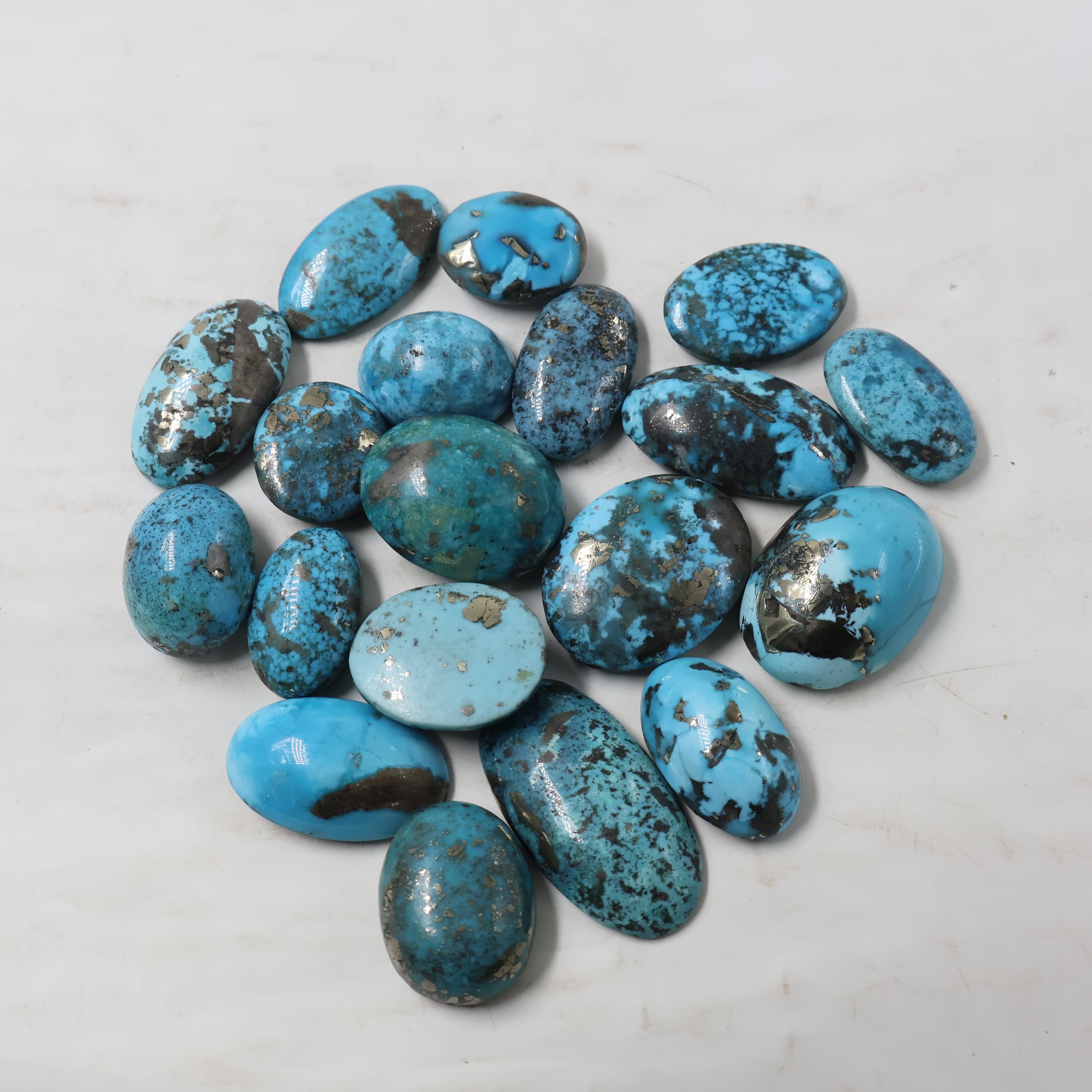 Natural Irani Firoza Mix Shape -Size Gemstone (Cabochon ) Irani Firoza