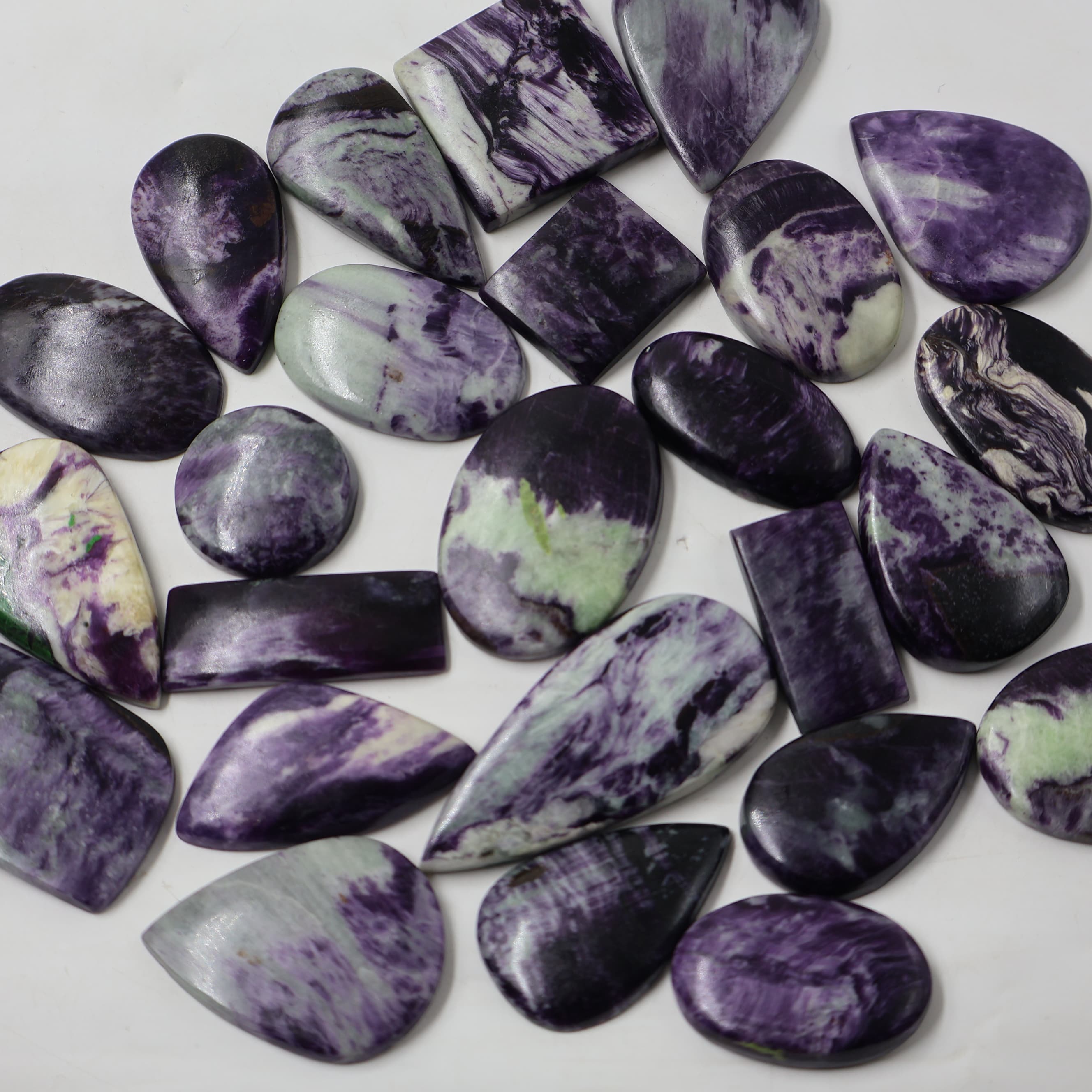 Natural Kammererite Mix Shape -Size Gemstone (Cabochon ) Kammererite