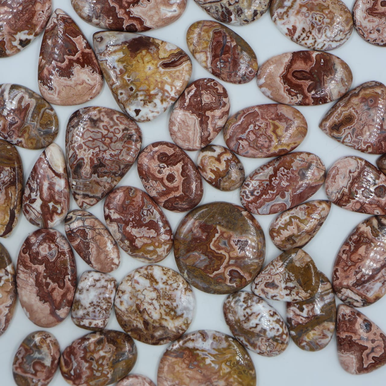 Natural Rosita Jasper Mix Shape -Size Gemstone (Cabochon ) Rosita Jasper 