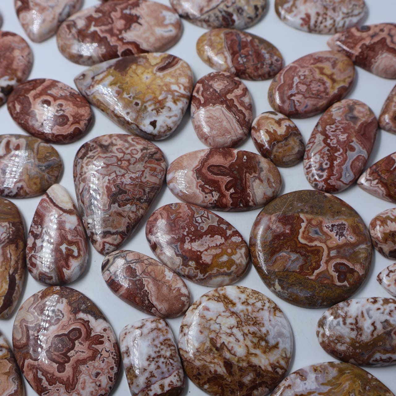 Natural Rosita Jasper Mix Shape -Size Gemstone (Cabochon ) Rosita Jasper 