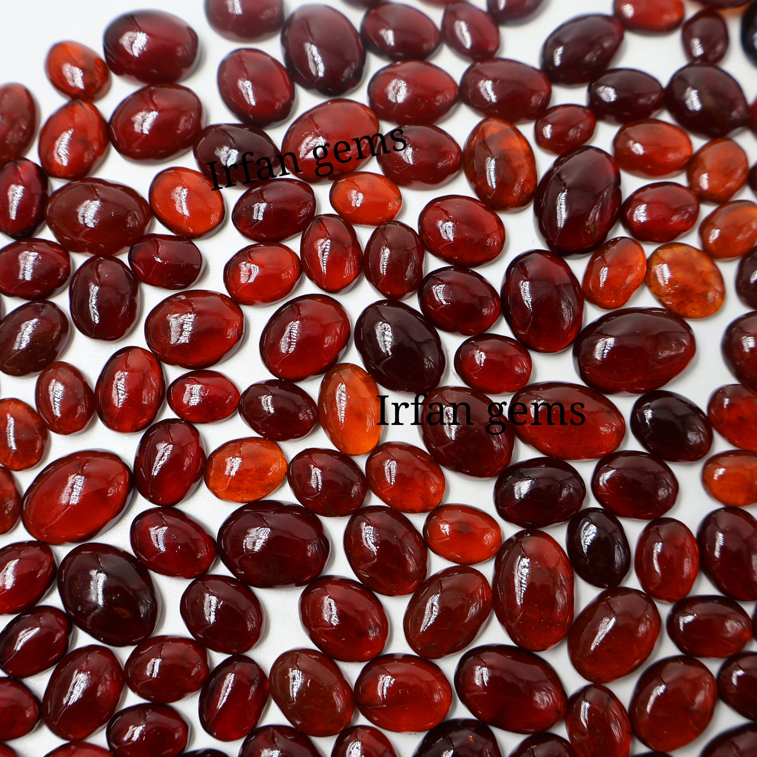 Natural Hessonite Garnet Mix Shape -Size Gemstone (Cabochon ) Hessonite Garnet 