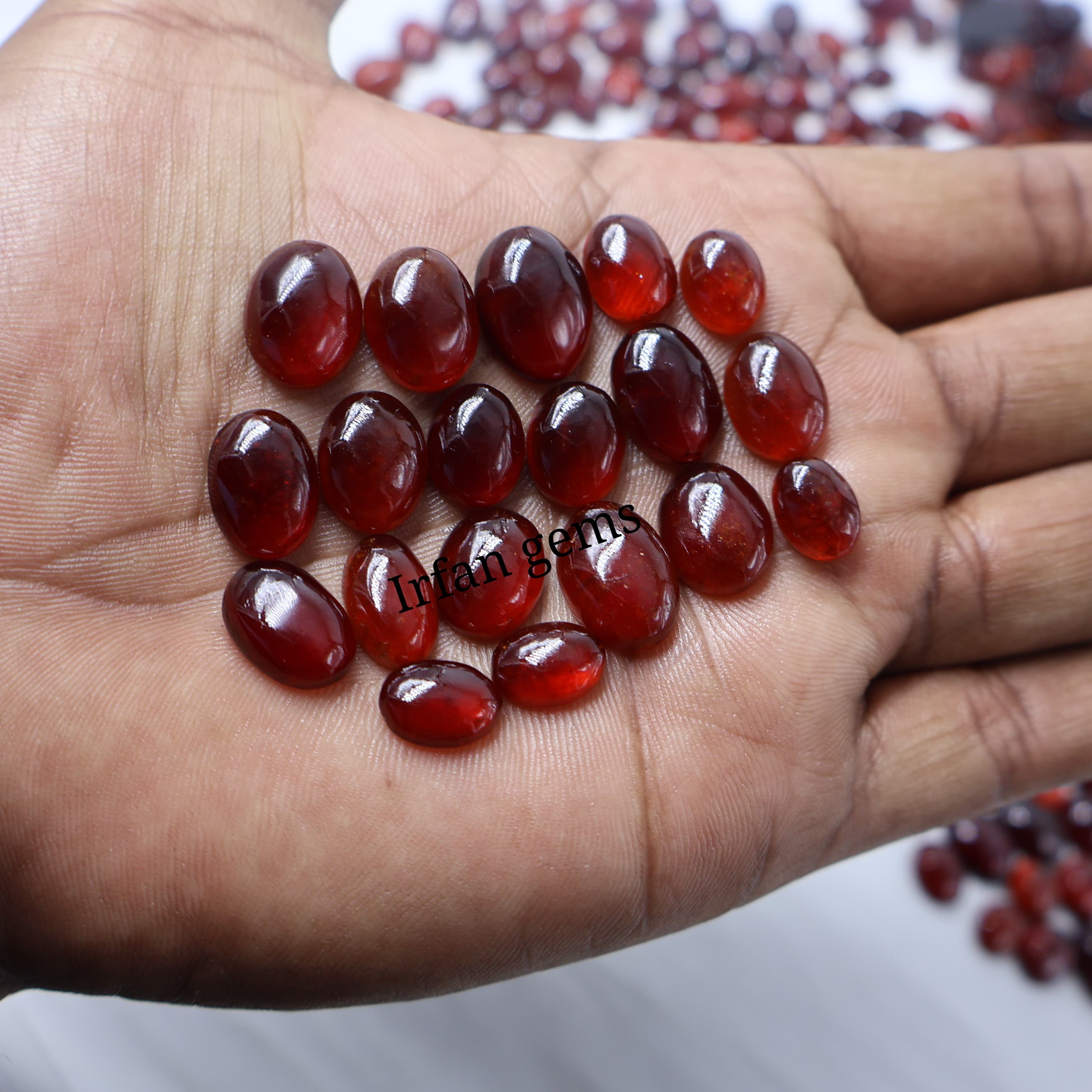 Natural Hessonite Garnet Mix Shape -Size Gemstone (Cabochon ) Hessonite Garnet 