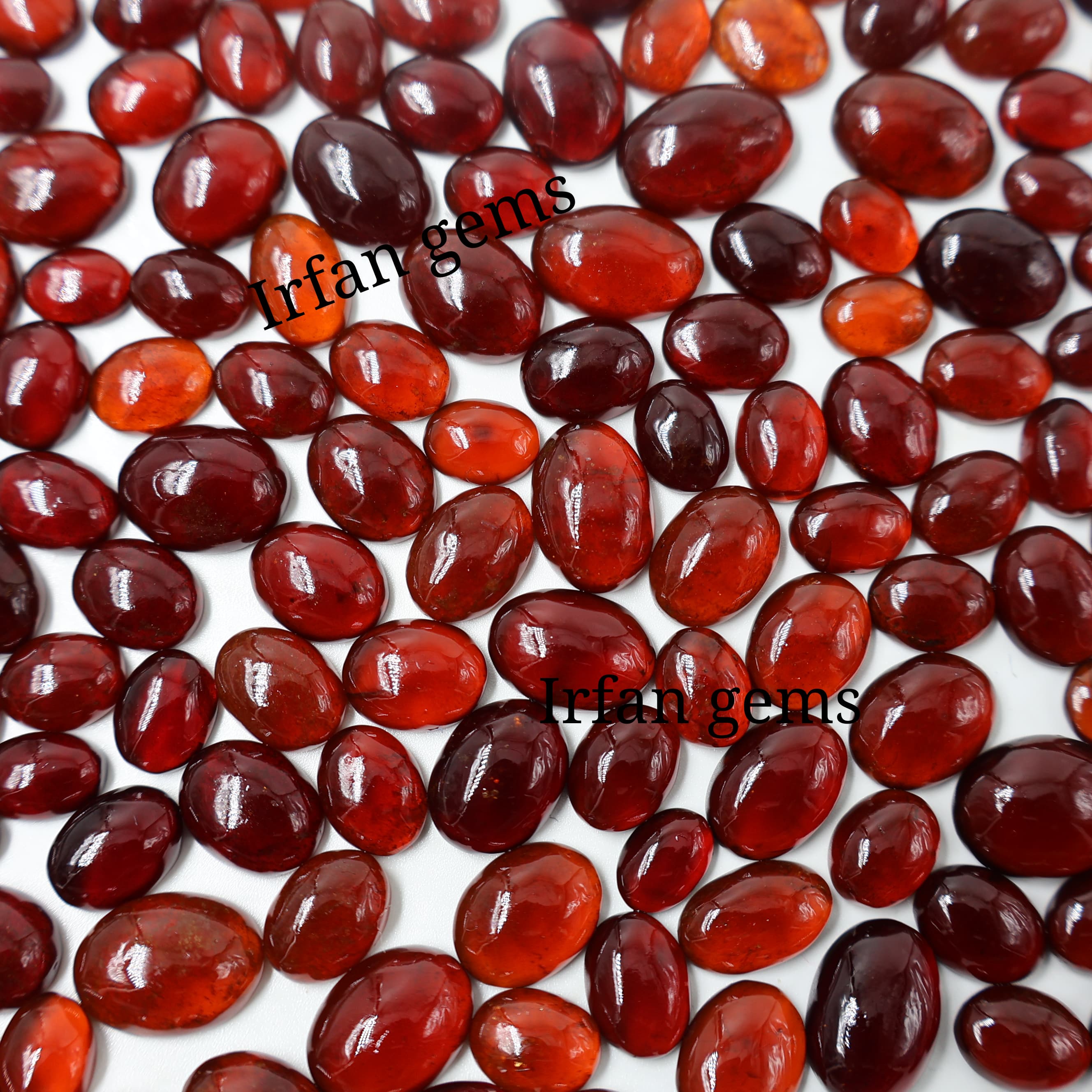Natural Hessonite Garnet Mix Shape -Size Gemstone (Cabochon ) Hessonite Garnet 