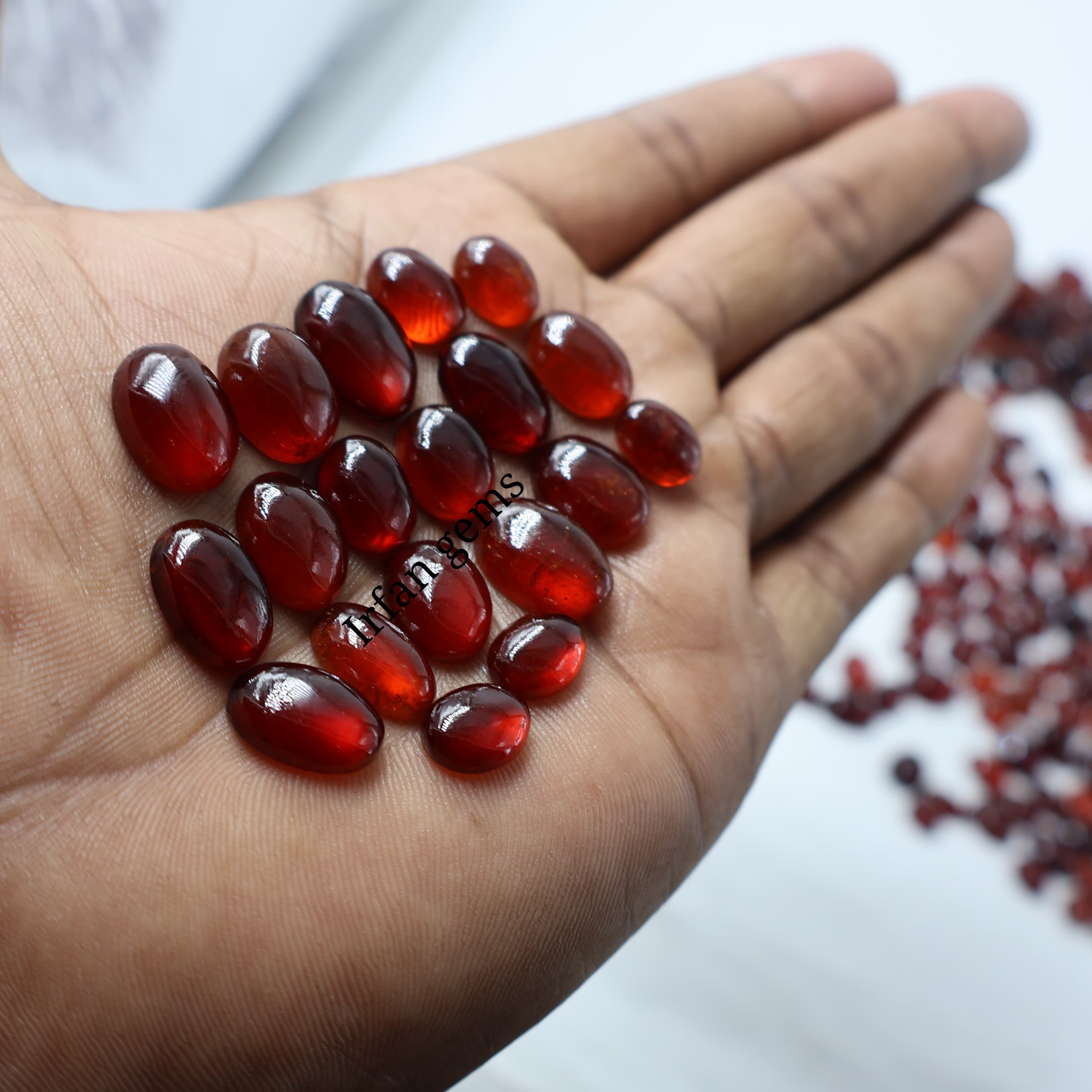 Natural Hessonite Garnet Mix Shape -Size Gemstone (Cabochon ) Hessonite Garnet 