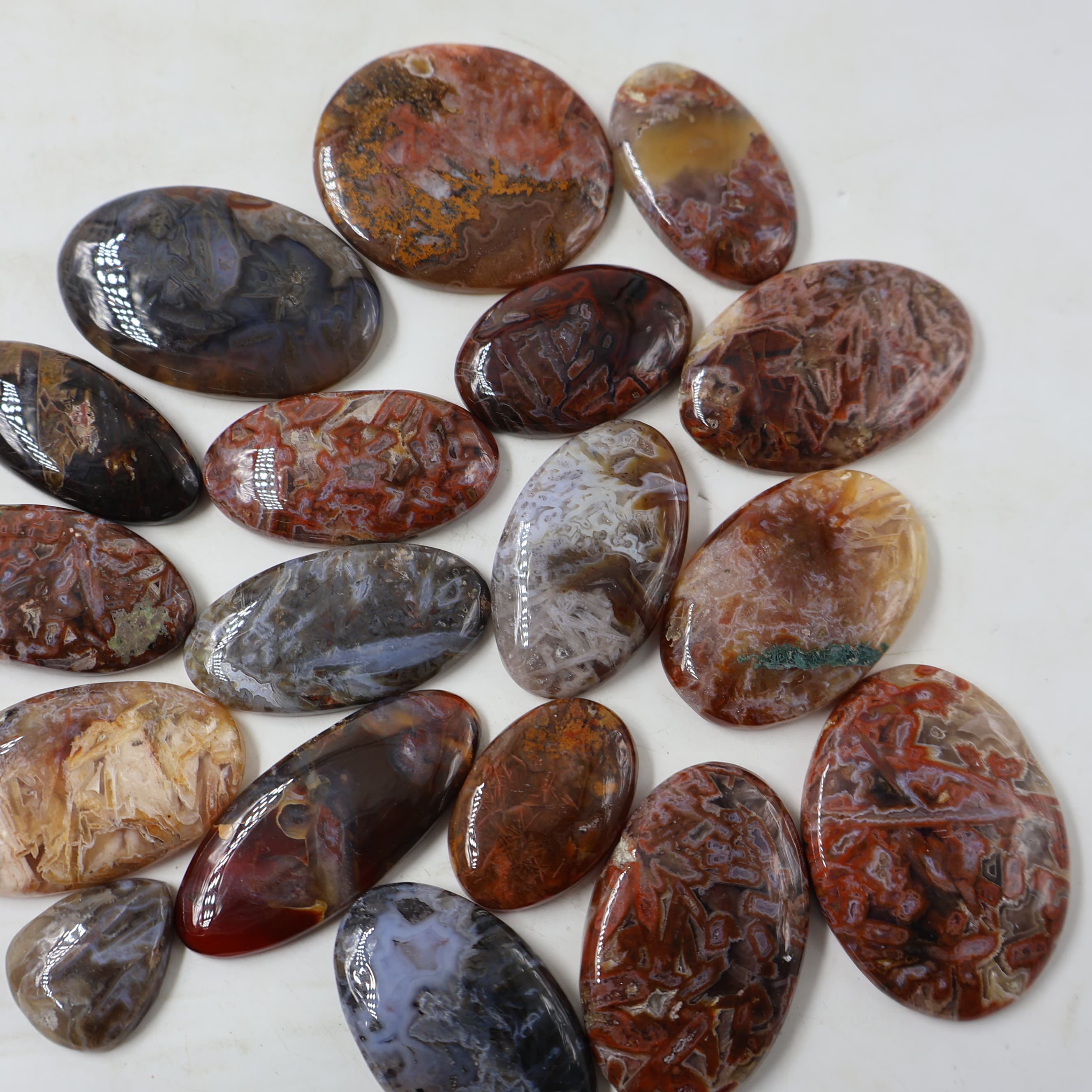 Natural Turkey Agate Round Shape -Size Gemstone (Cabochon ) Turkey Agate